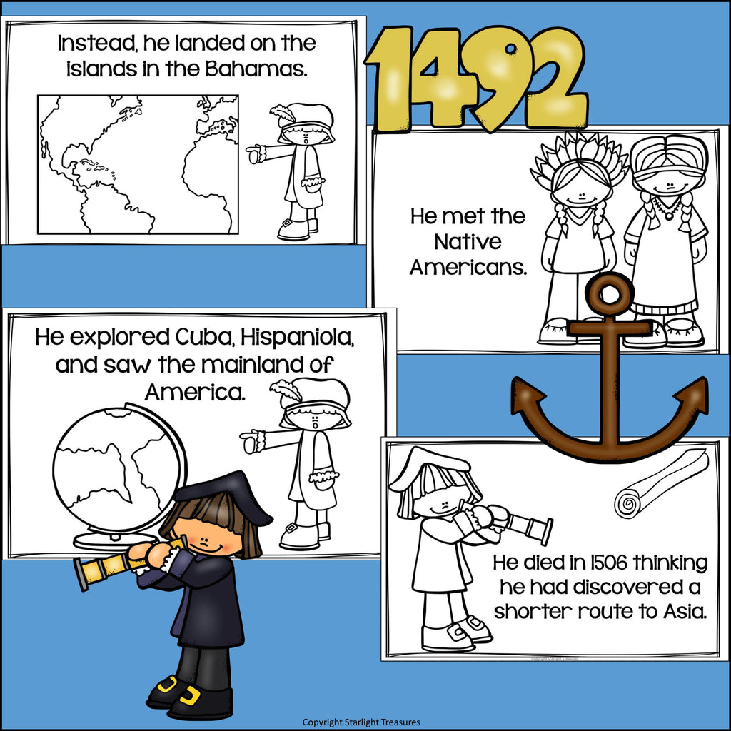 Christopher Columbus Mini Book for Early Readers: Early Explorers