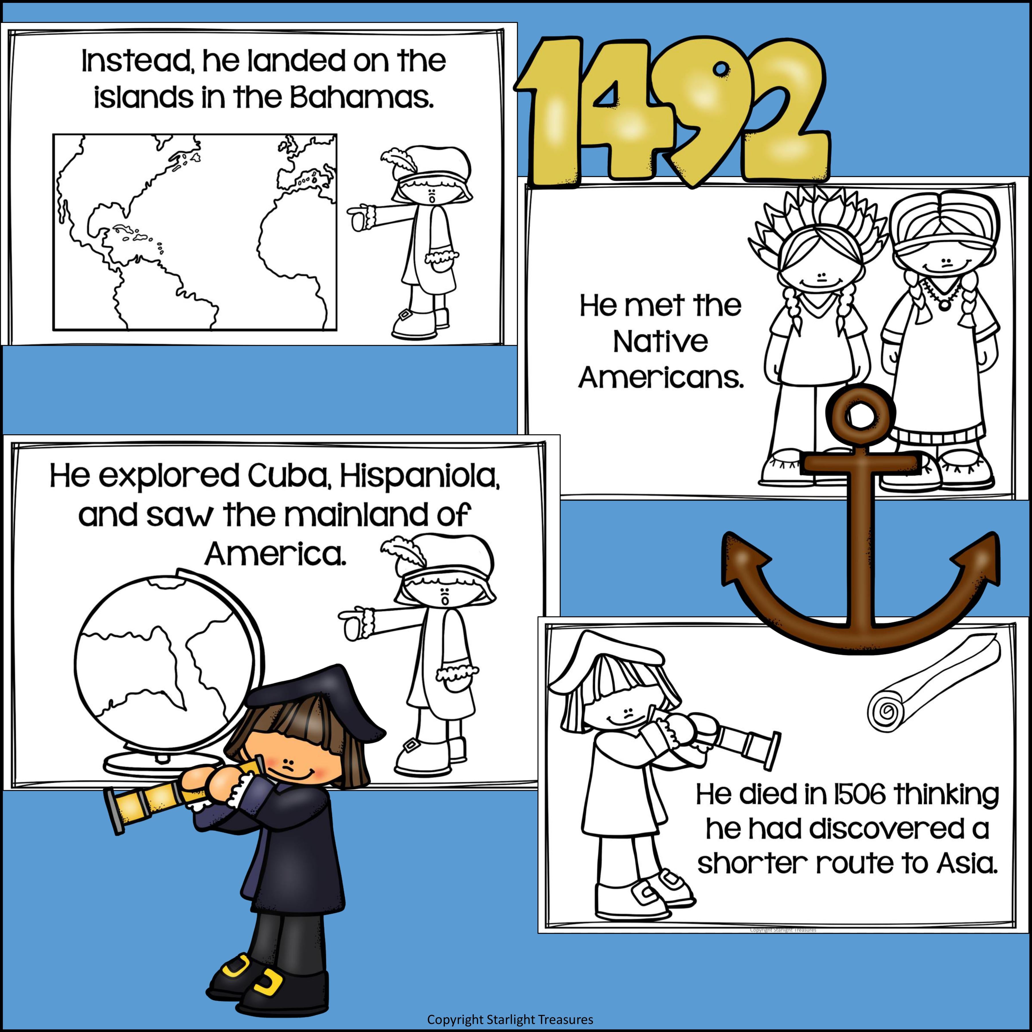 Christopher Columbus Mini Book for Early Readers: Early Explorers