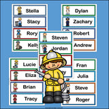 Community Helpers Name Tags - Editable