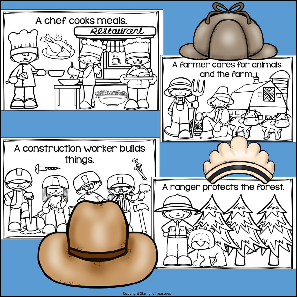 Community Helpers Mini Book for Early Readers