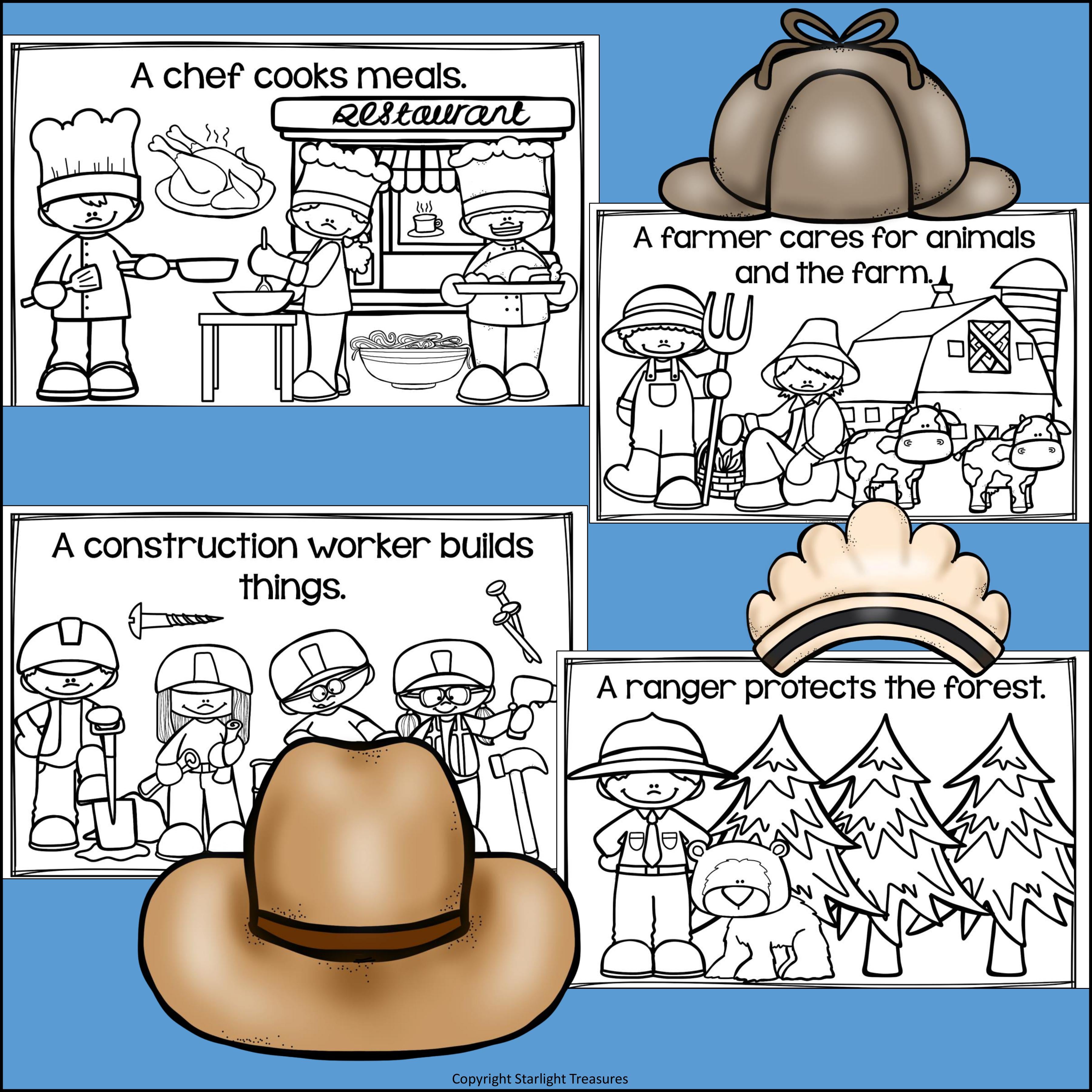 Community Helpers Mini Book for Early Readers