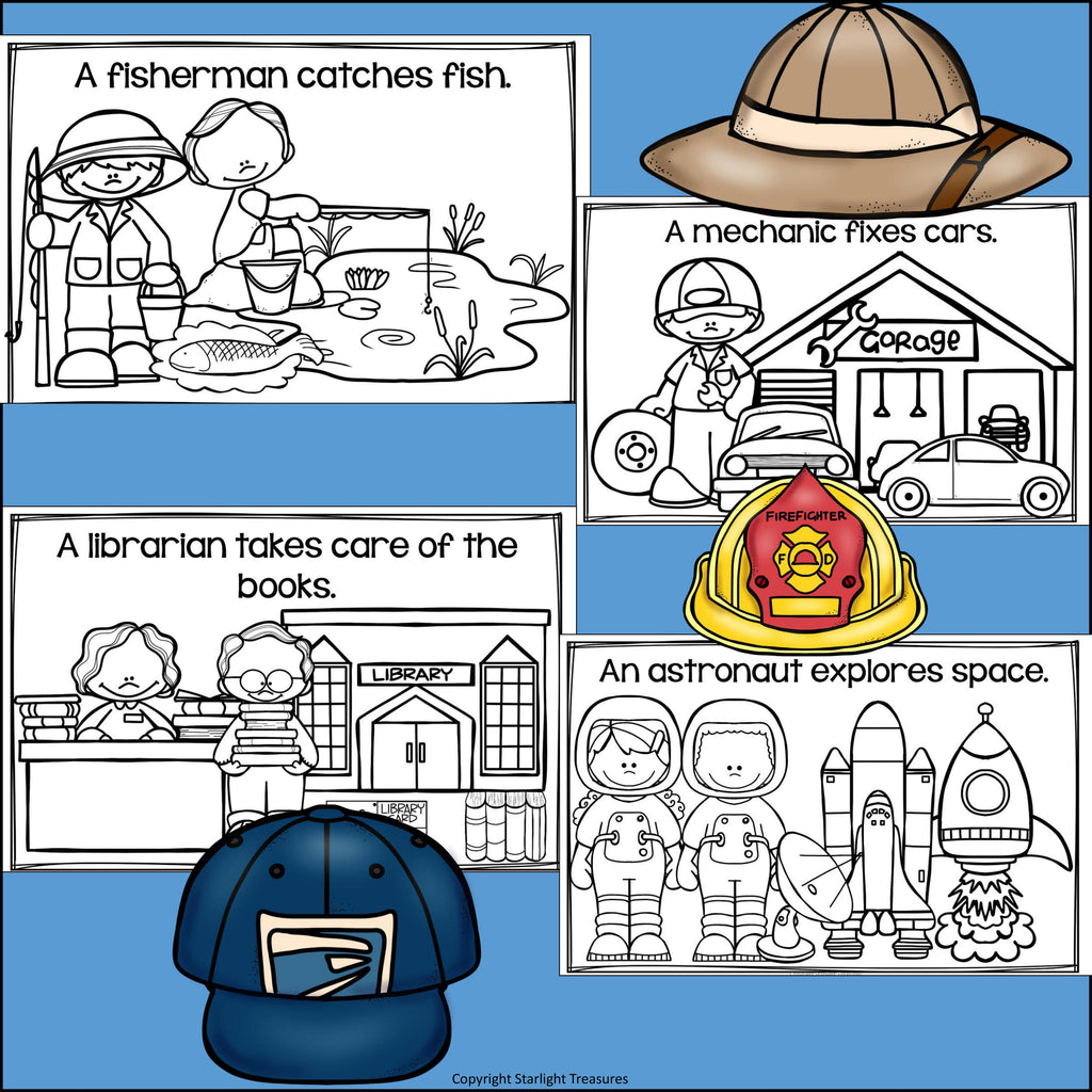 Community Helpers Mini Book for Early Readers