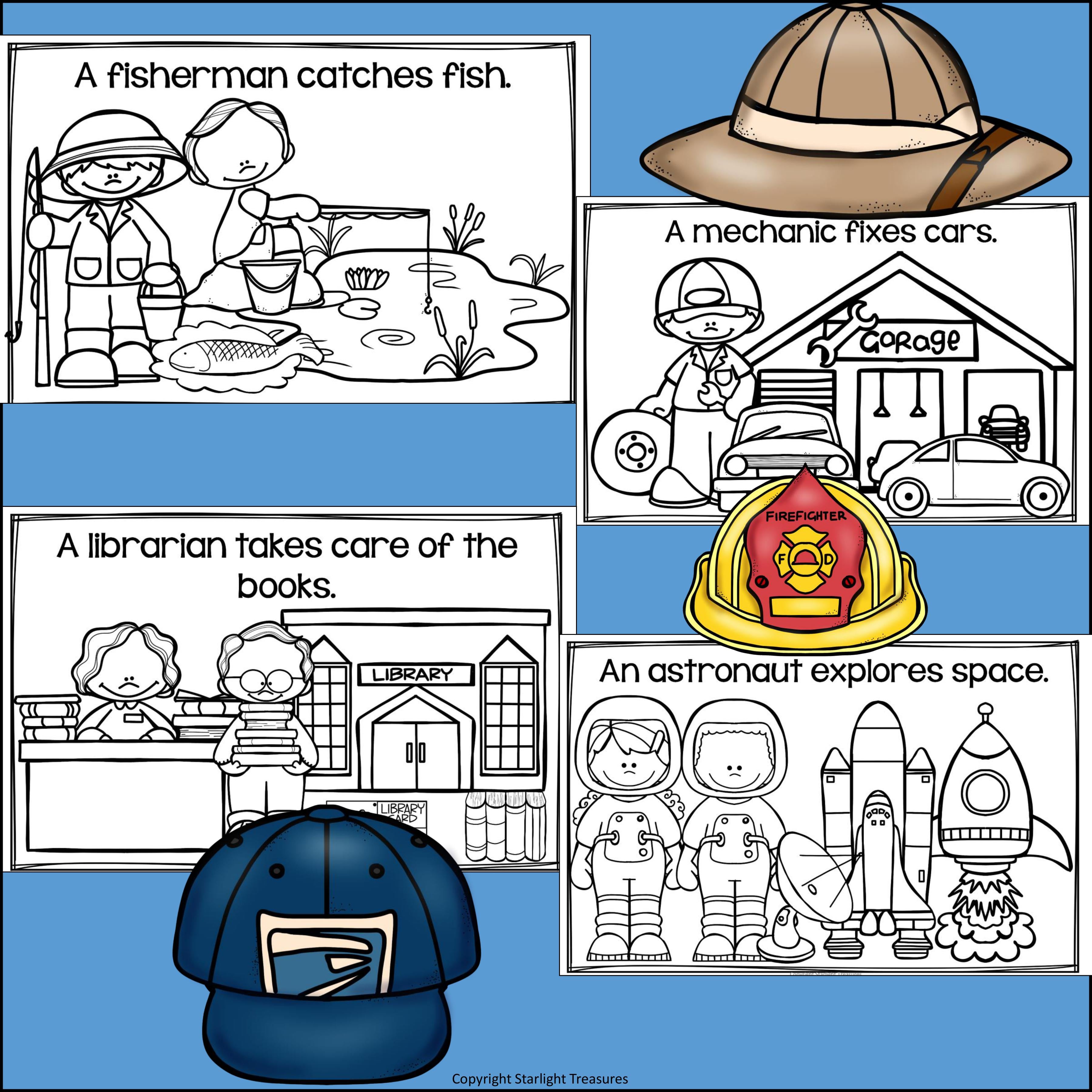 Community Helpers Mini Book for Early Readers