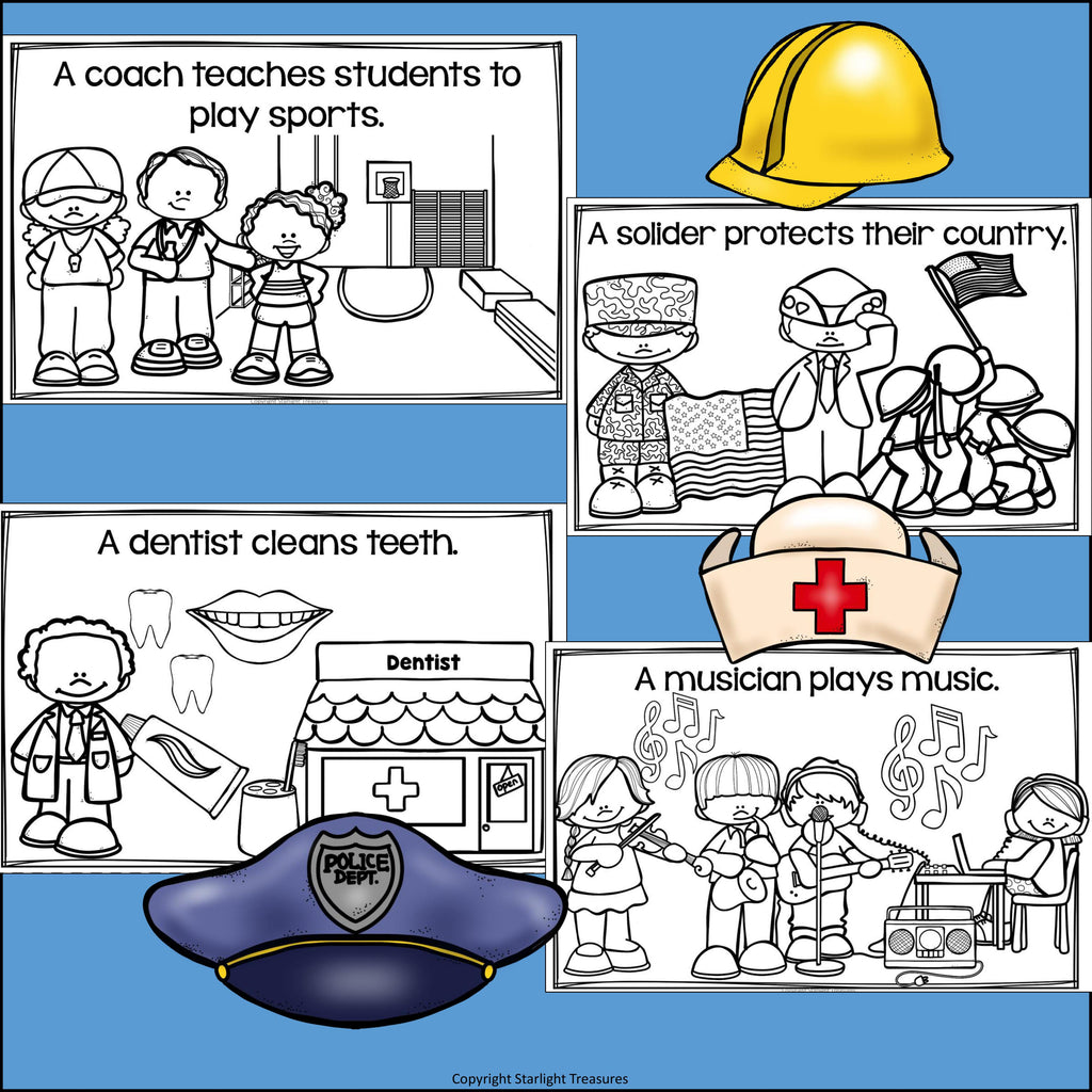 Community Helpers Mini Book for Early Readers