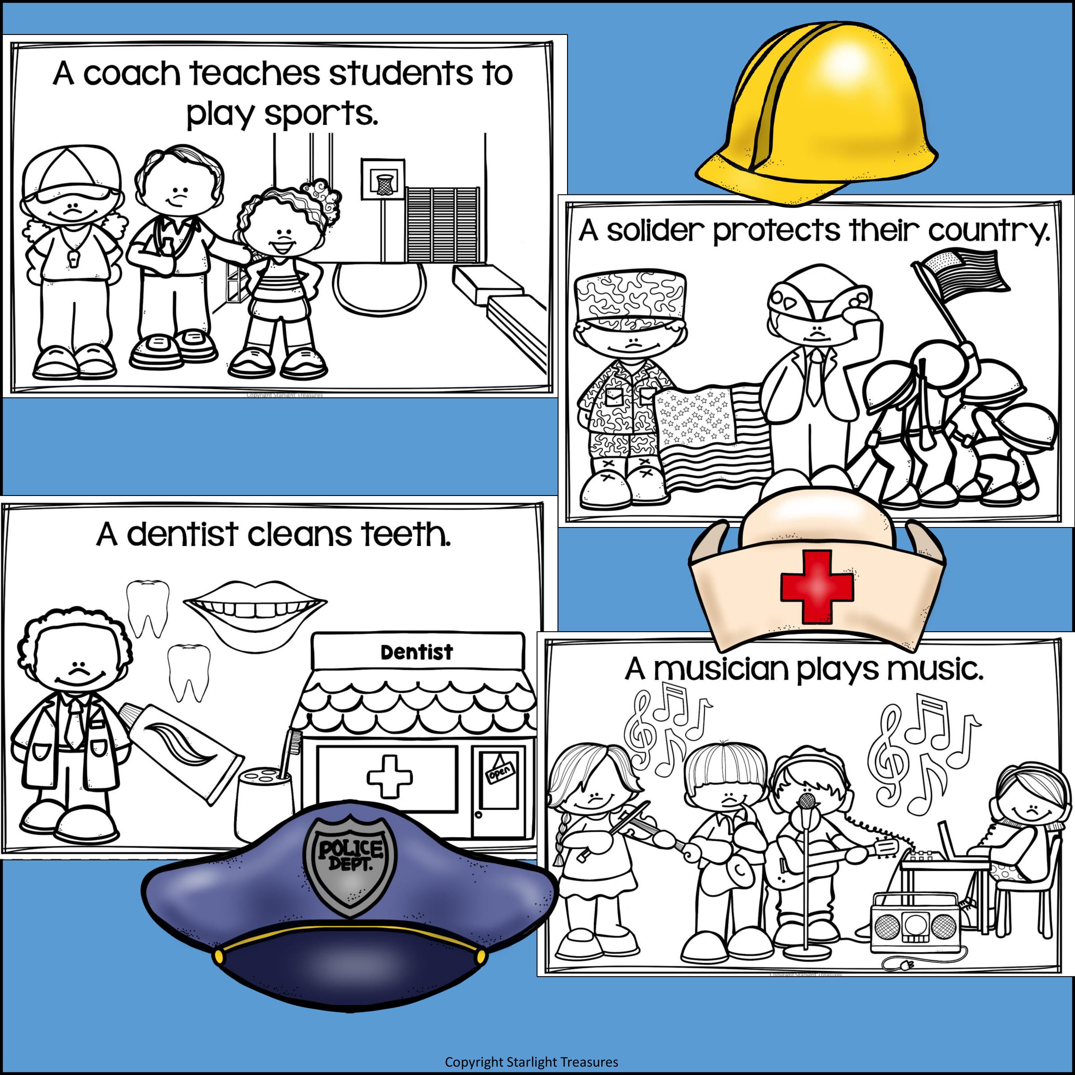 Community Helpers Mini Book for Early Readers