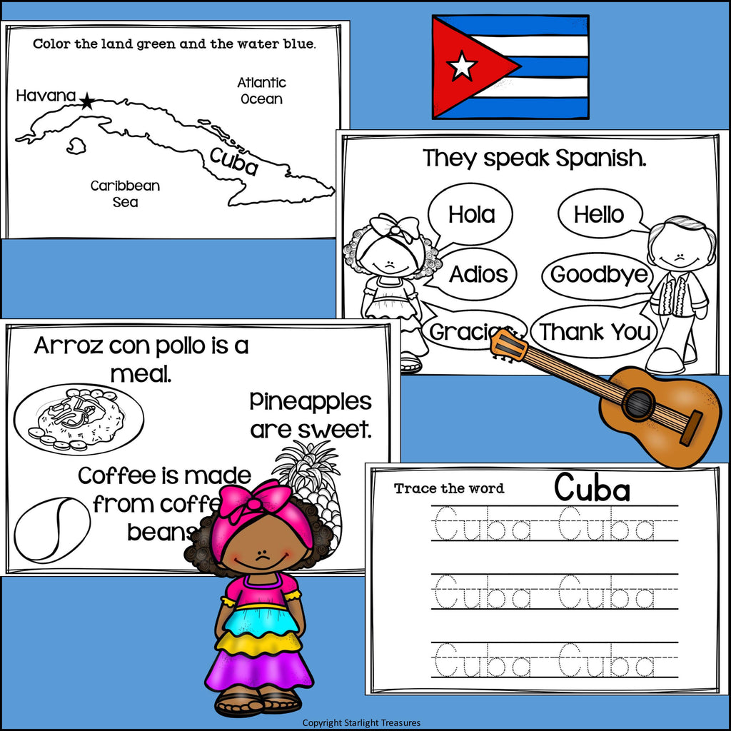 Cuba Mini Book for Early Readers - A Country Study