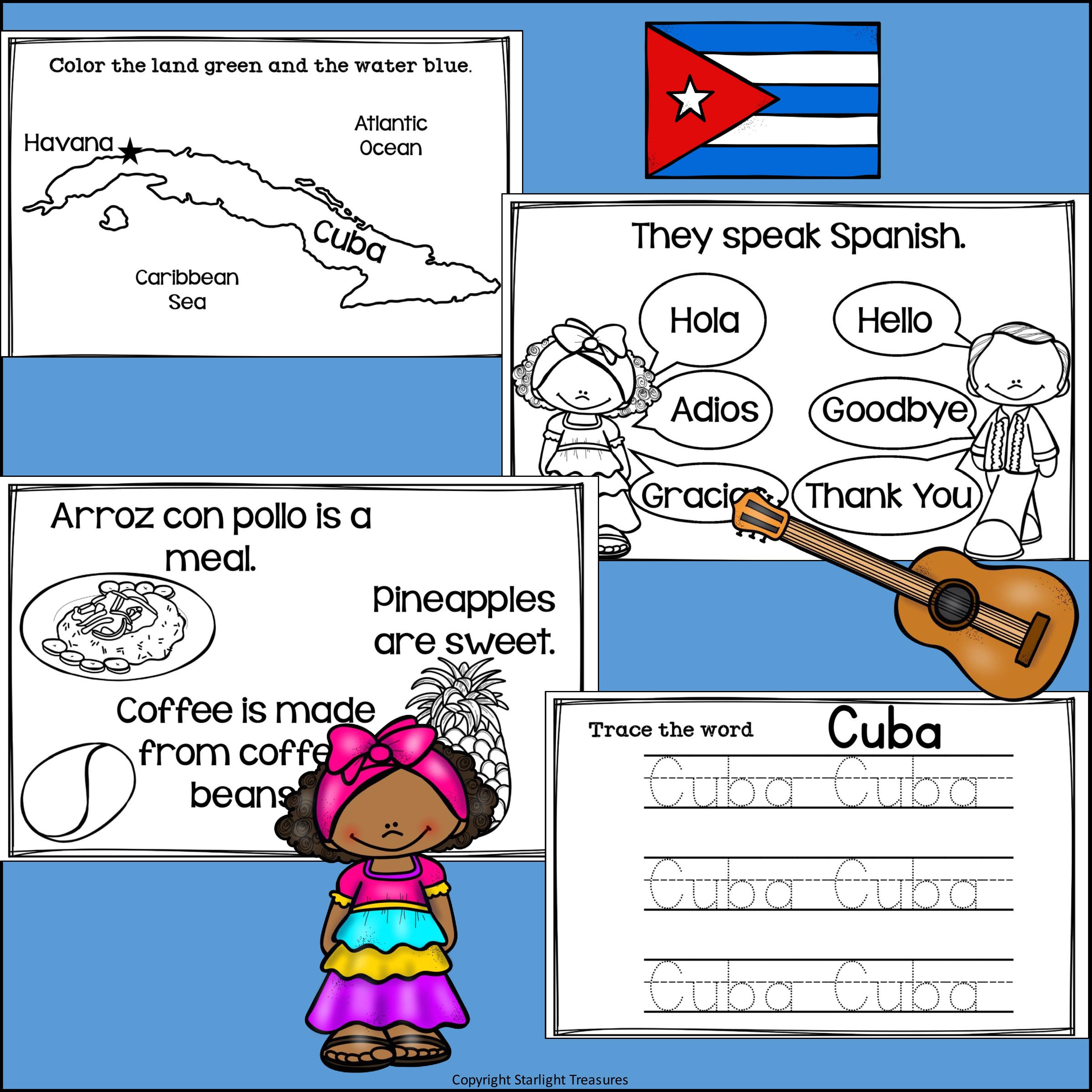 Cuba Mini Book for Early Readers - A Country Study