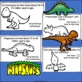 Dinosaurs Mini Book for Early Readers