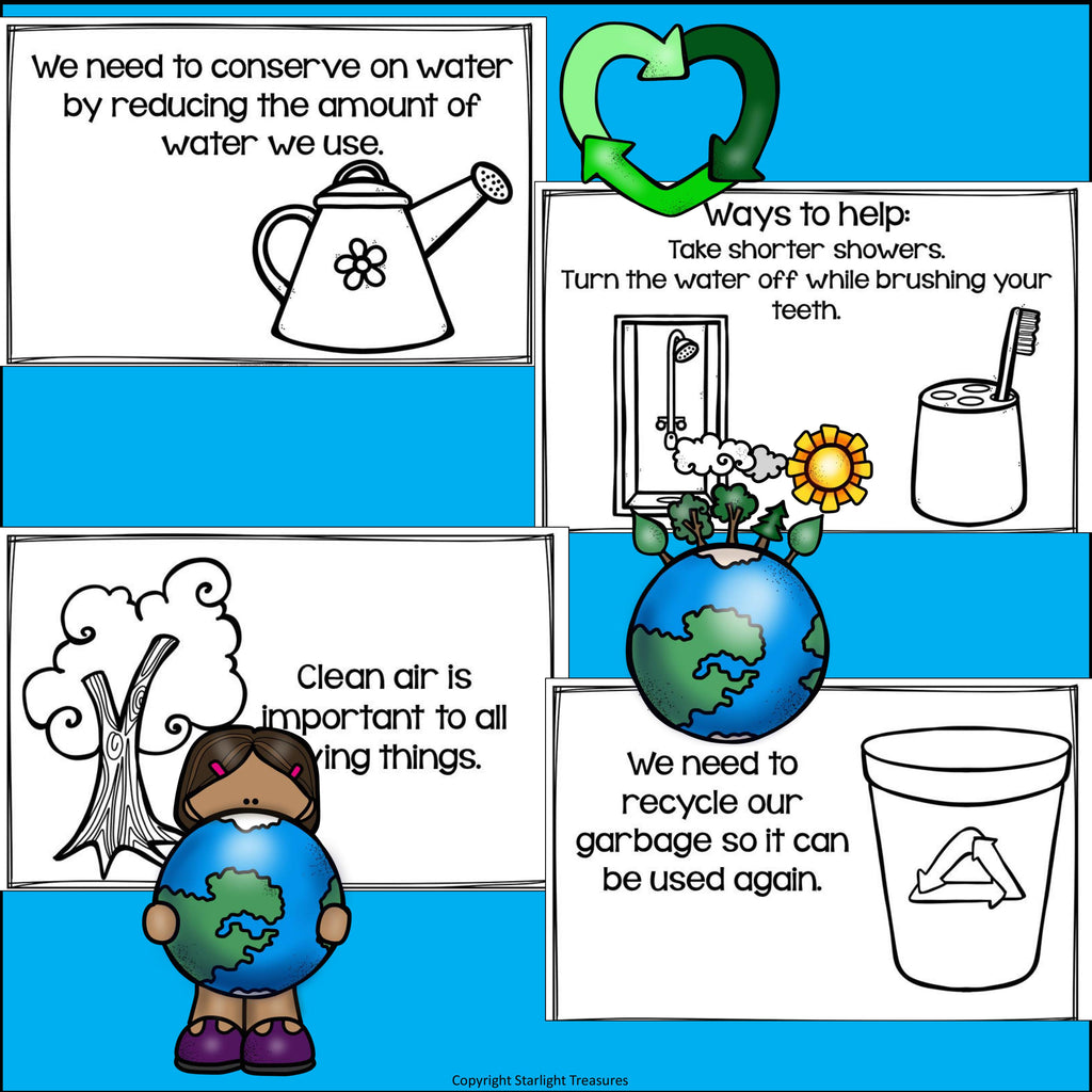 Earth Day Mini Book for Early Readers
