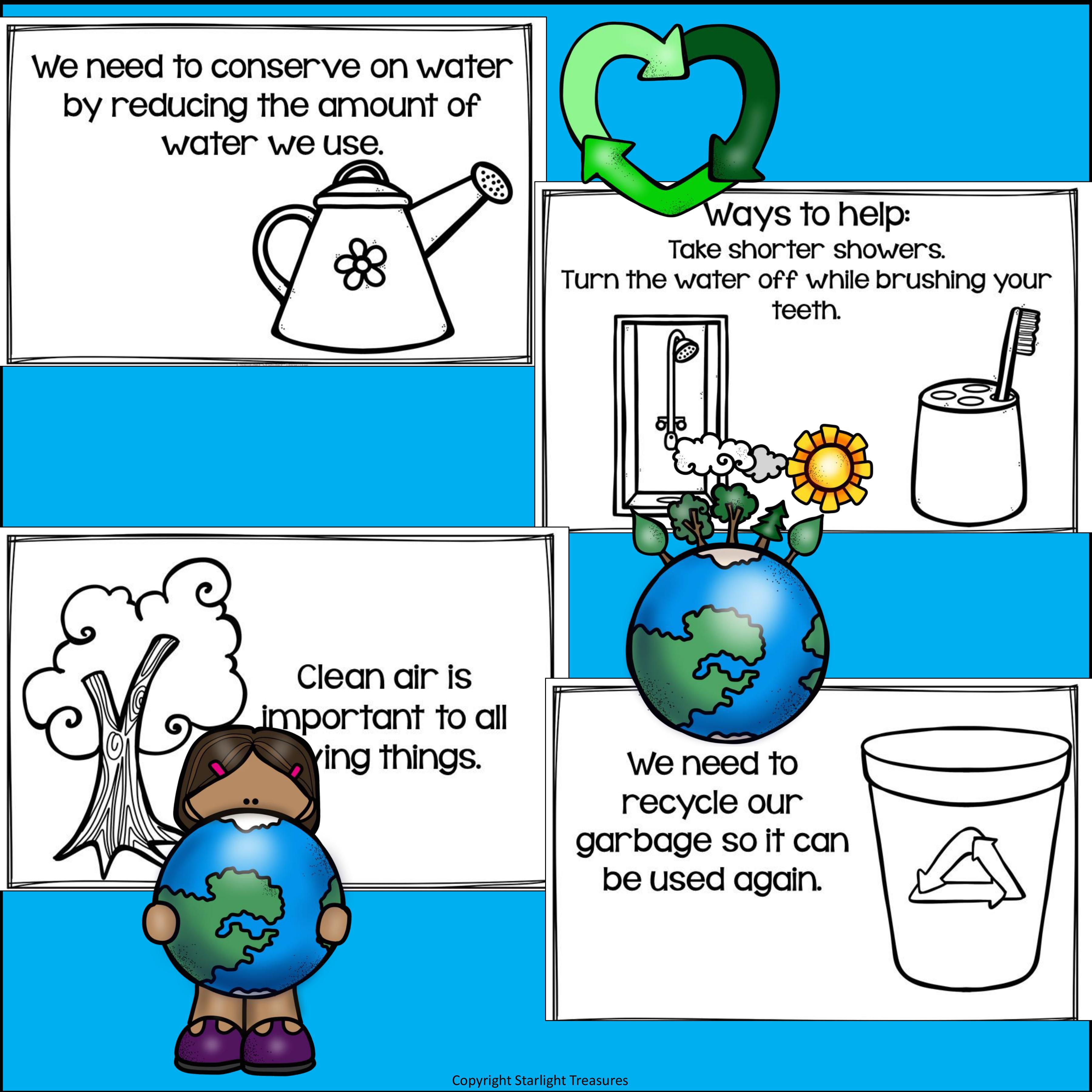 Earth Day Mini Book for Early Readers