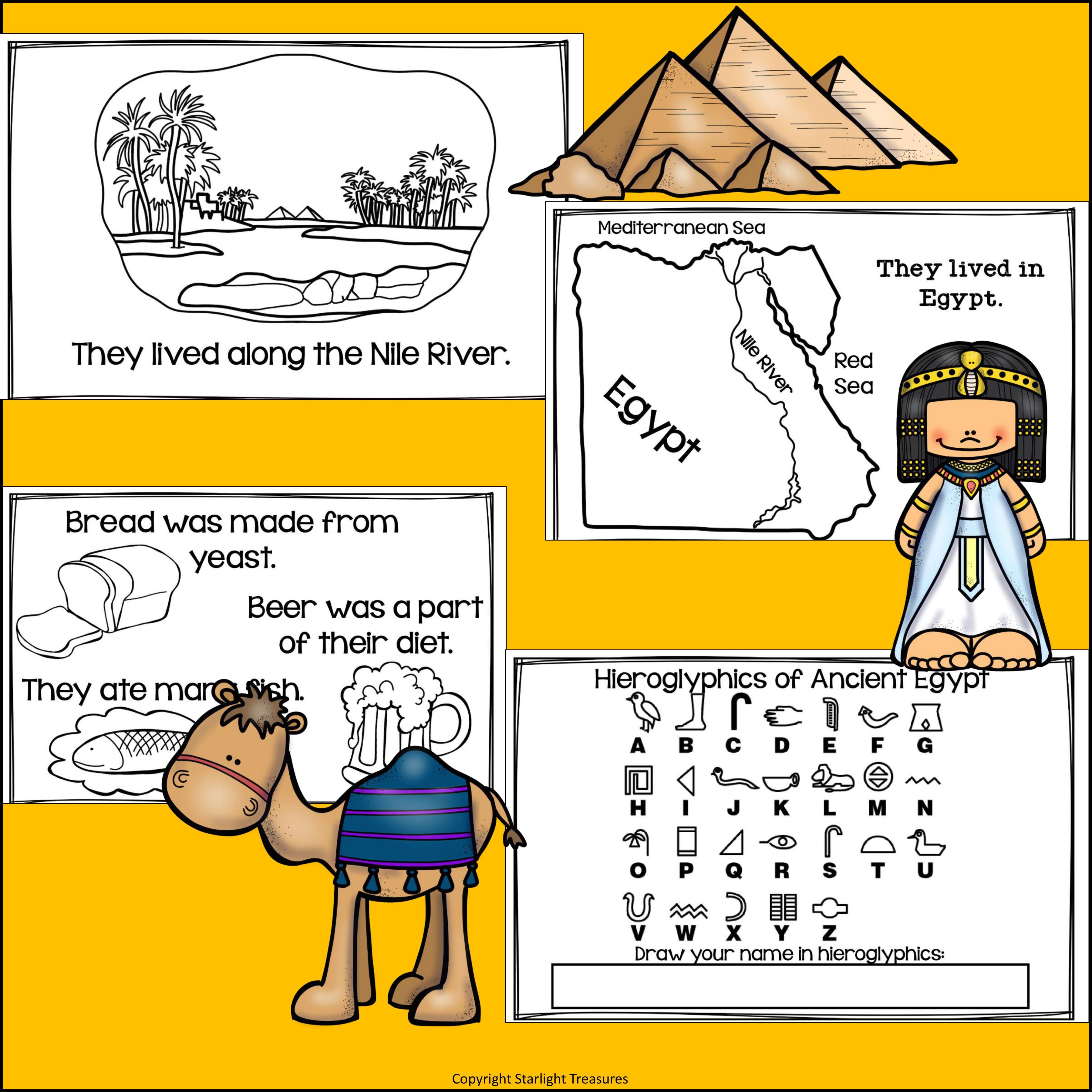 Ancient Egypt Mini Book for Early Readers