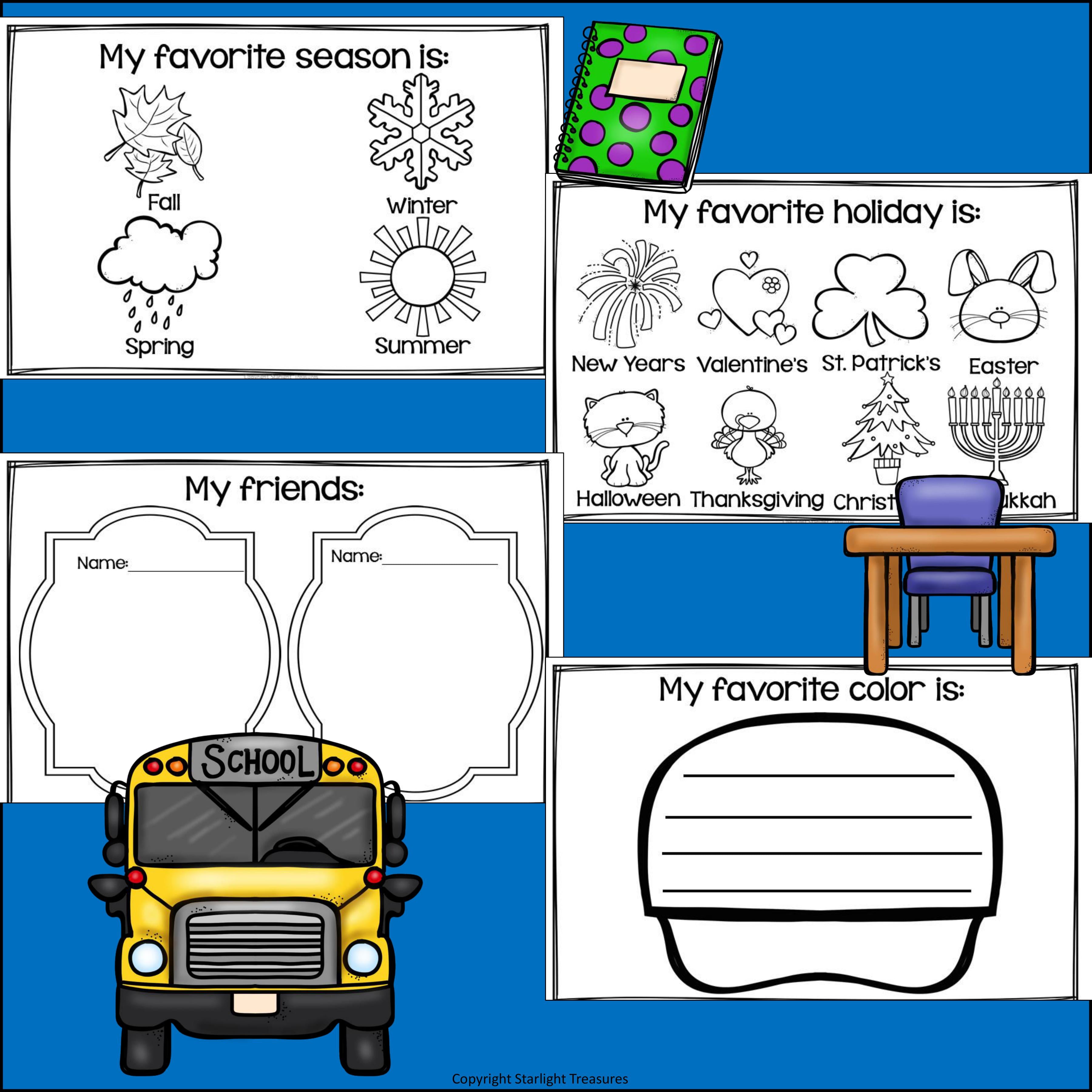 End of Year Mini Book - End of Year Memory Book