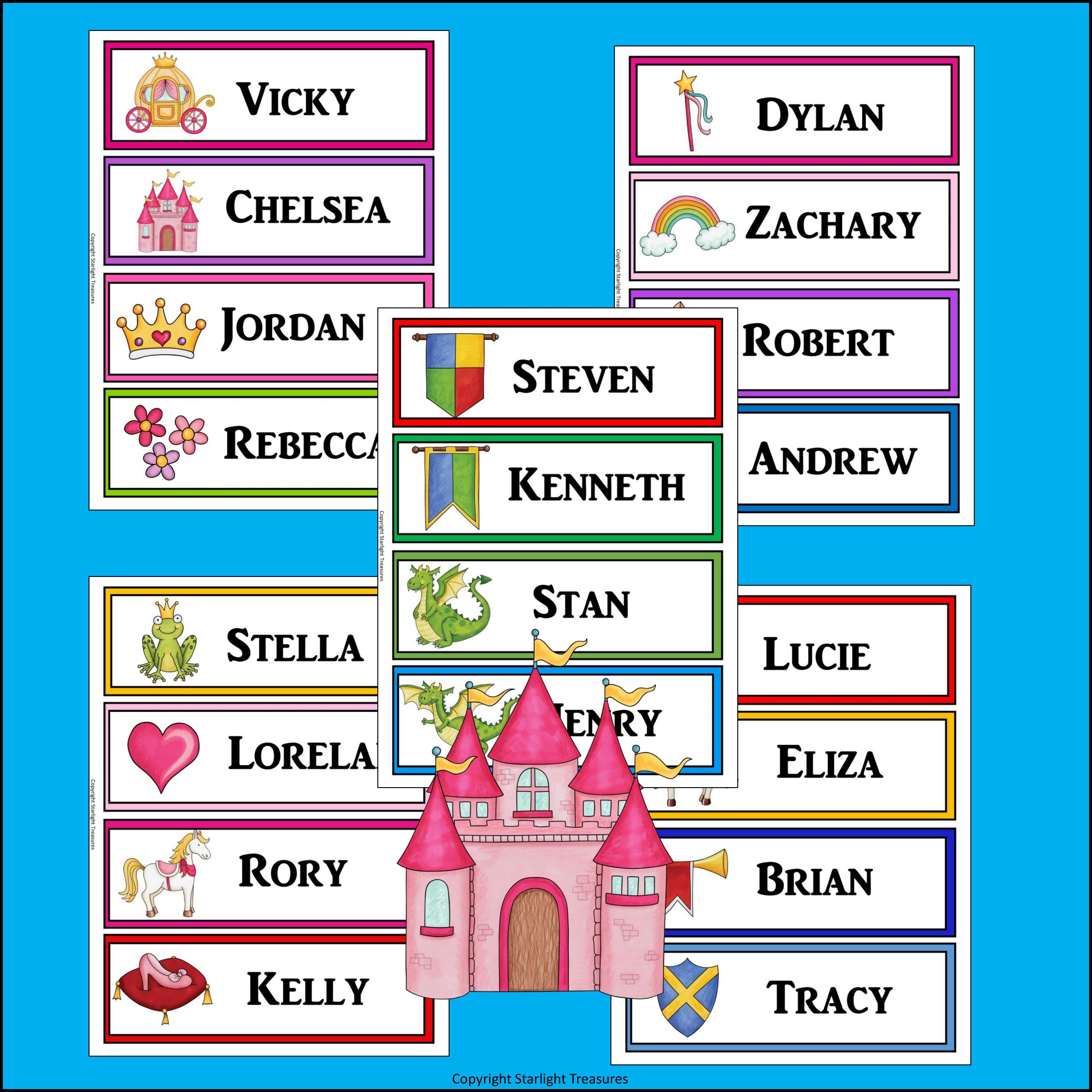 Fantasy Name Tags - Editable