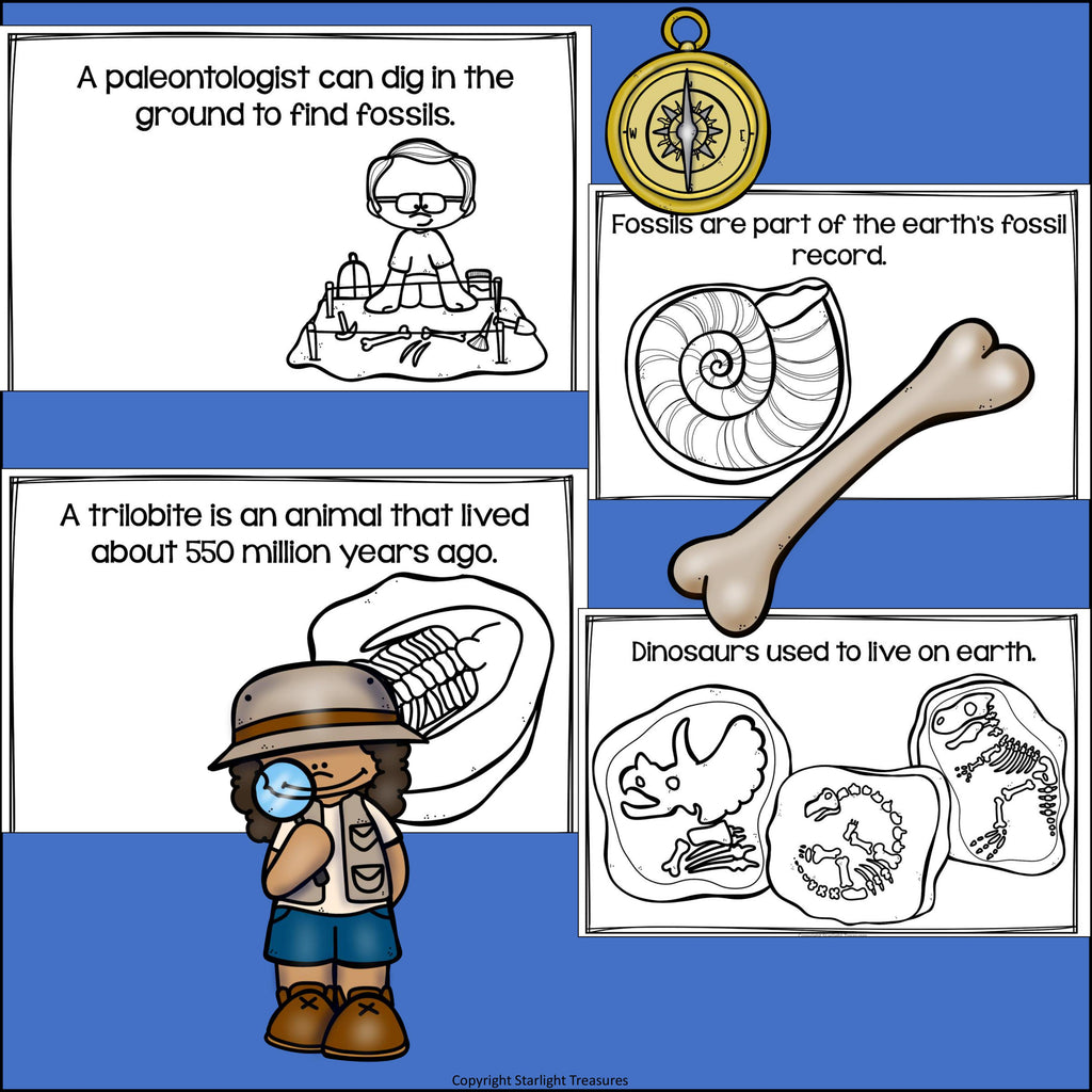 Fossils Mini Book for Early Readers