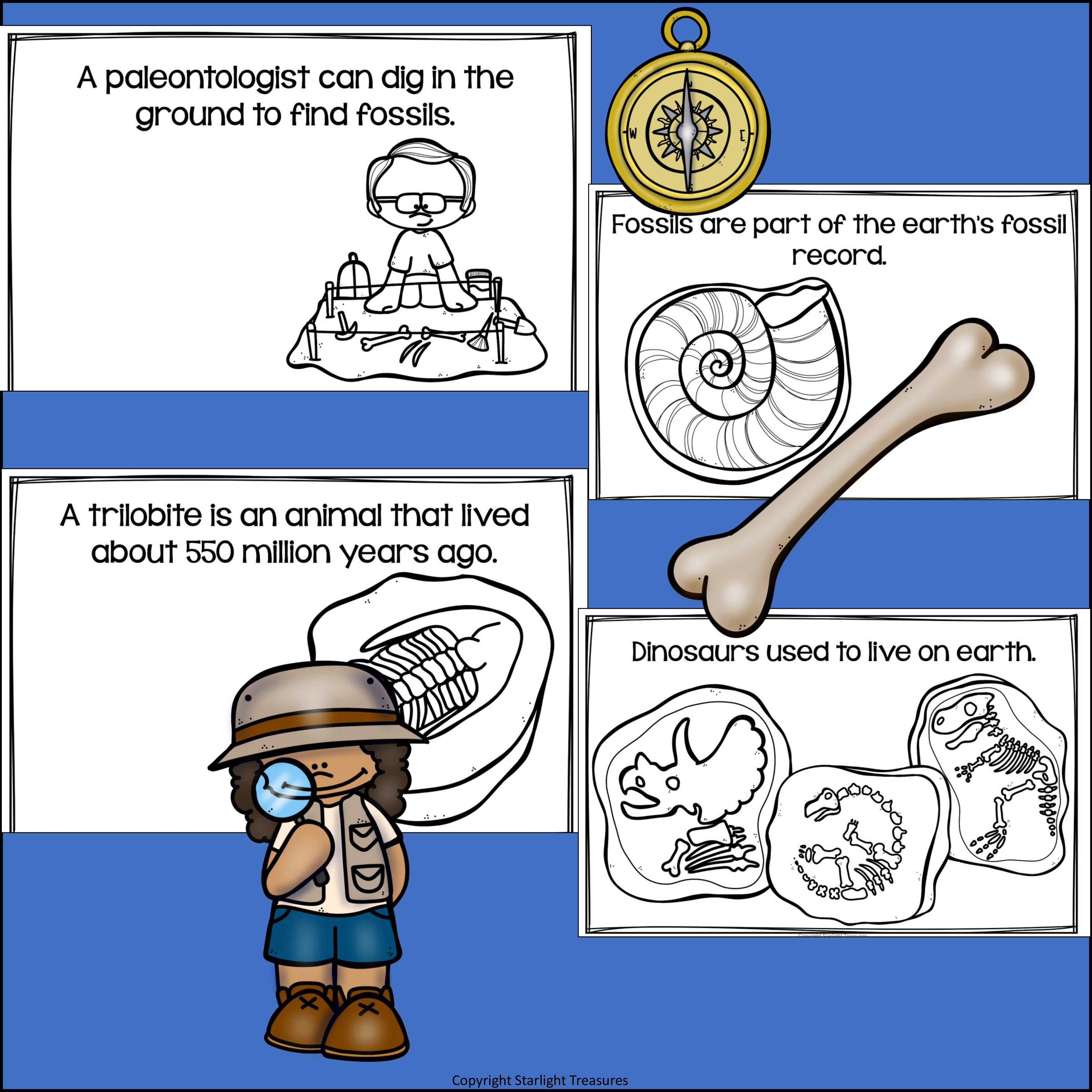 Fossils Mini Book for Early Readers
