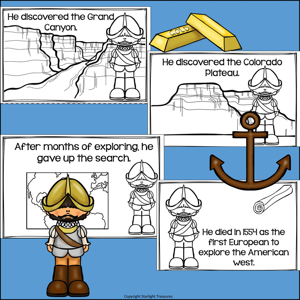Francisco Coronado Mini Book for Early Readers: Early Explorers