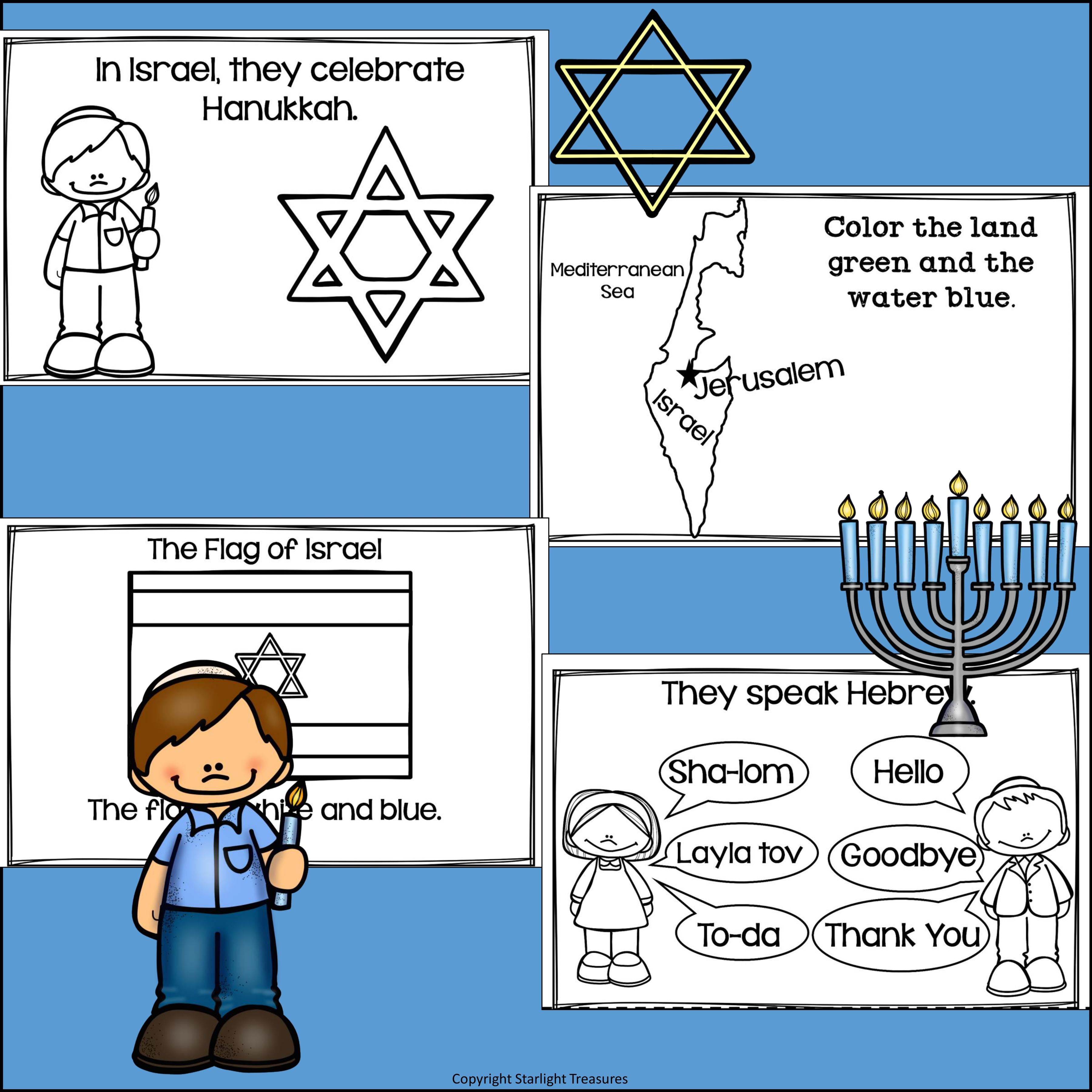 Hanukkah Mini Book for Early Readers