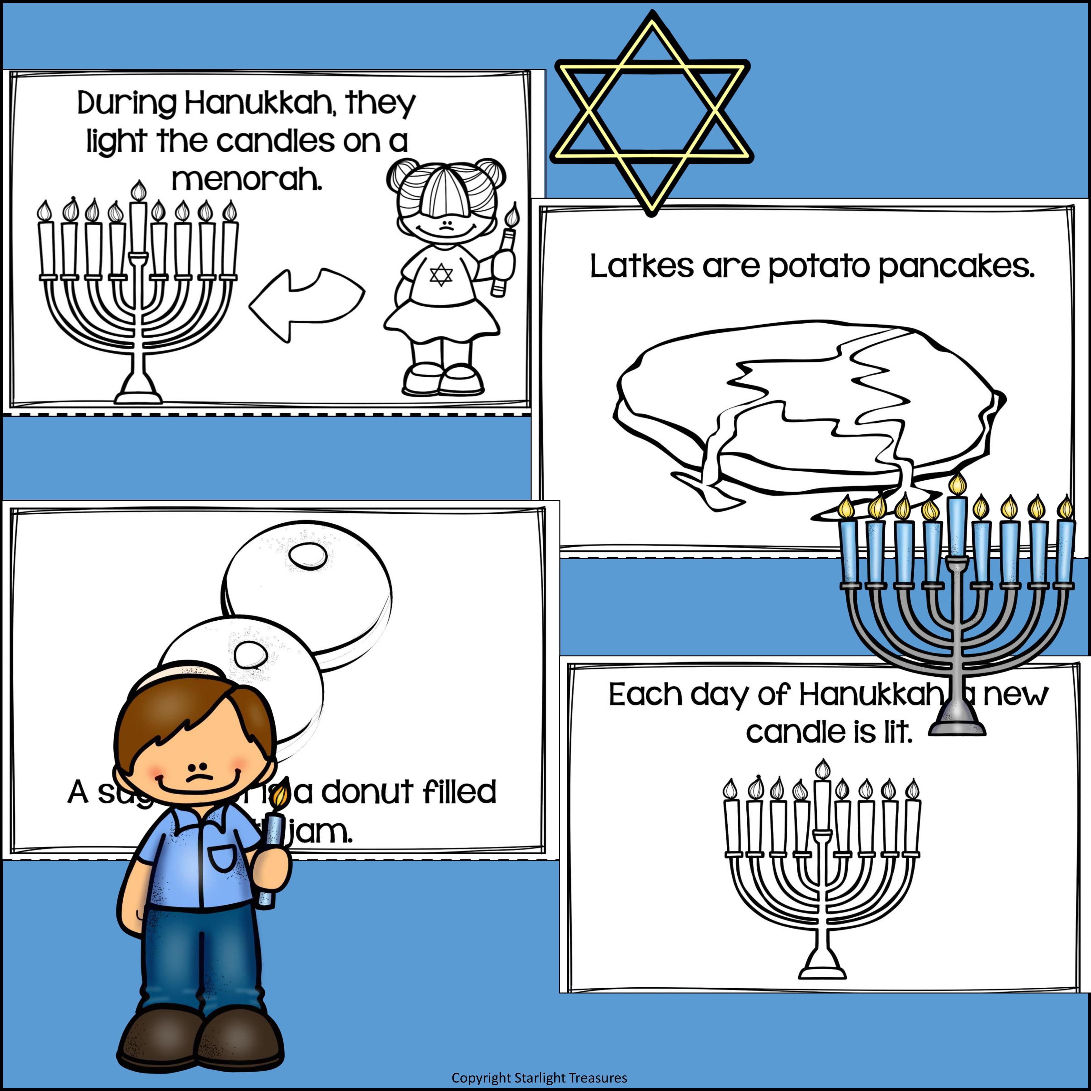 Hanukkah Mini Book for Early Readers