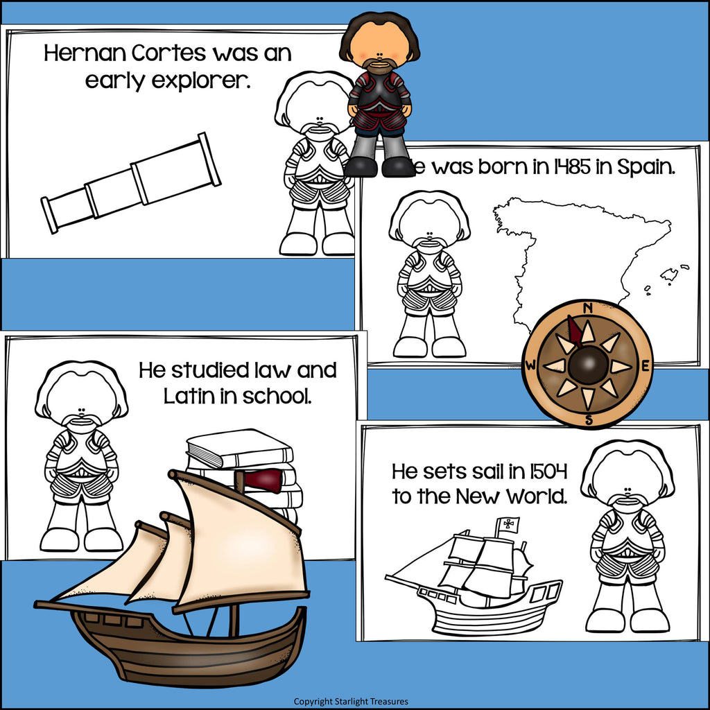 Hernan Cortes Mini Book for Early Readers: Early Explorers