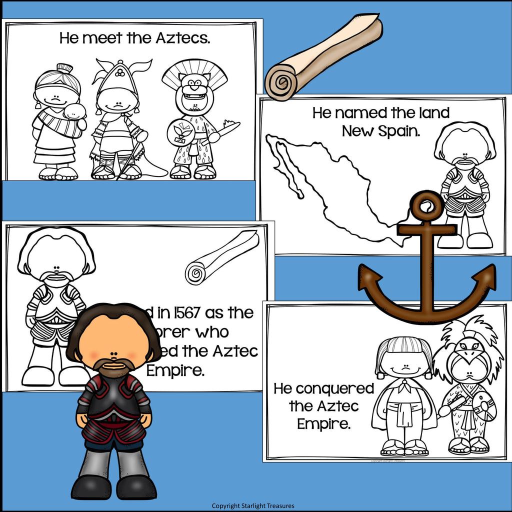 Hernan Cortes Mini Book for Early Readers: Early Explorers