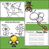 Honey Bees Mini Book for Early Readers