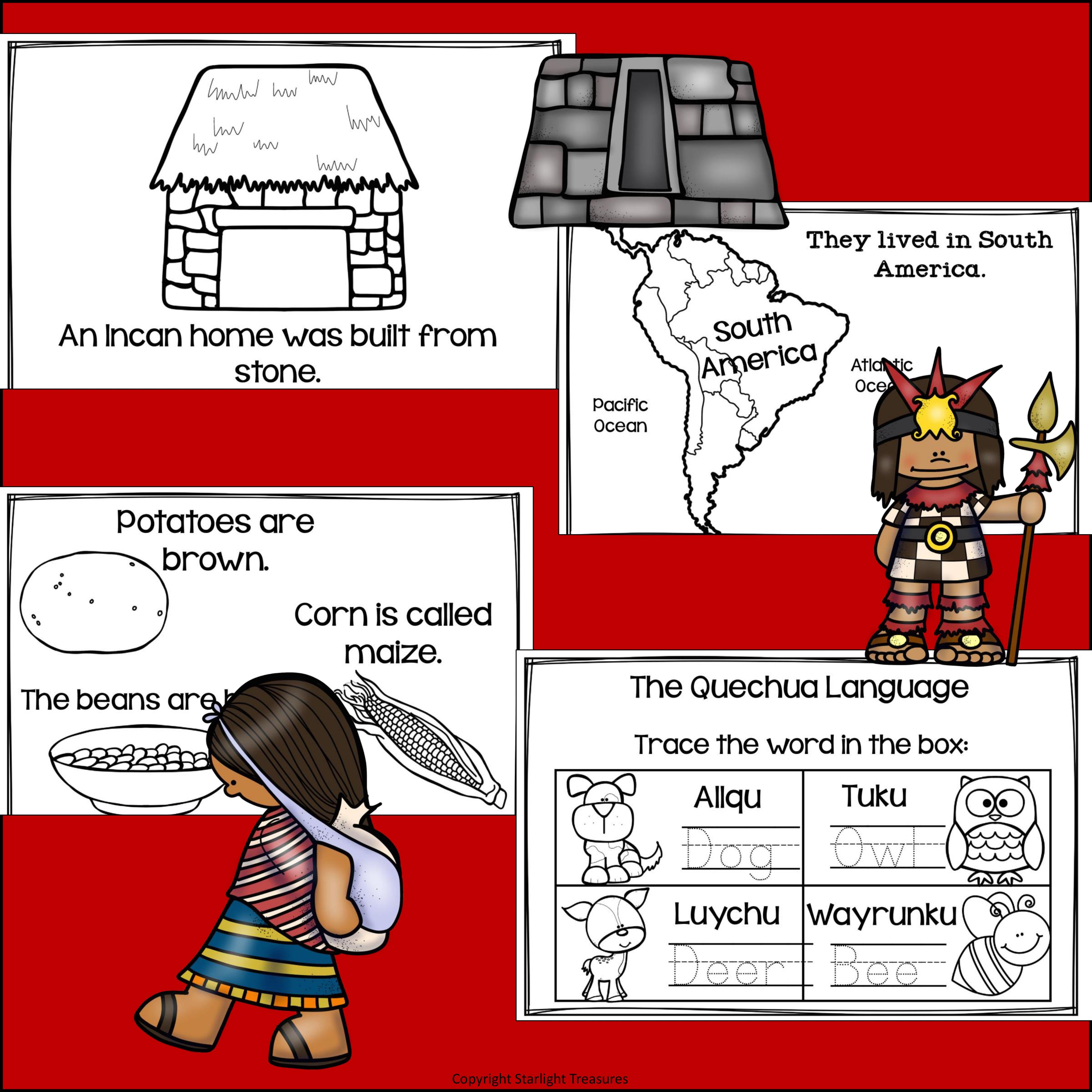 Inca Mini Book for Early Readers