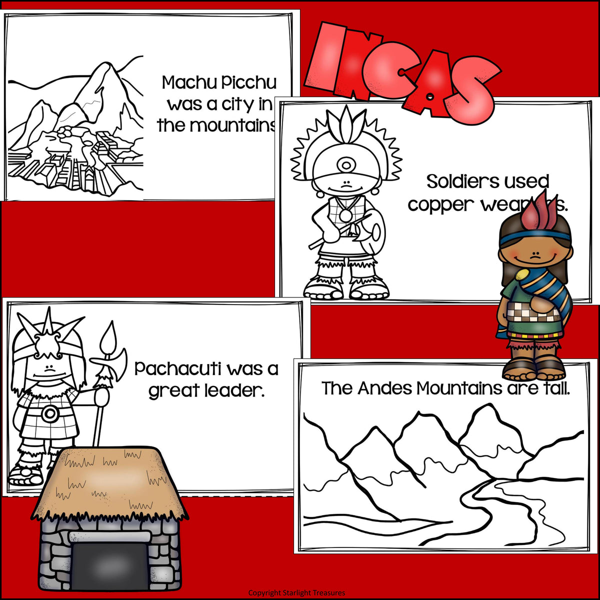 Inca Mini Book for Early Readers – Starlight Treasures LLC