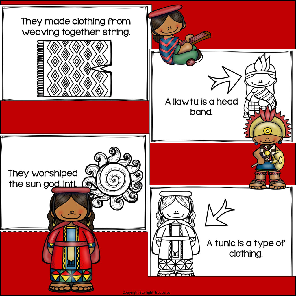 Inca Mini Book for Early Readers