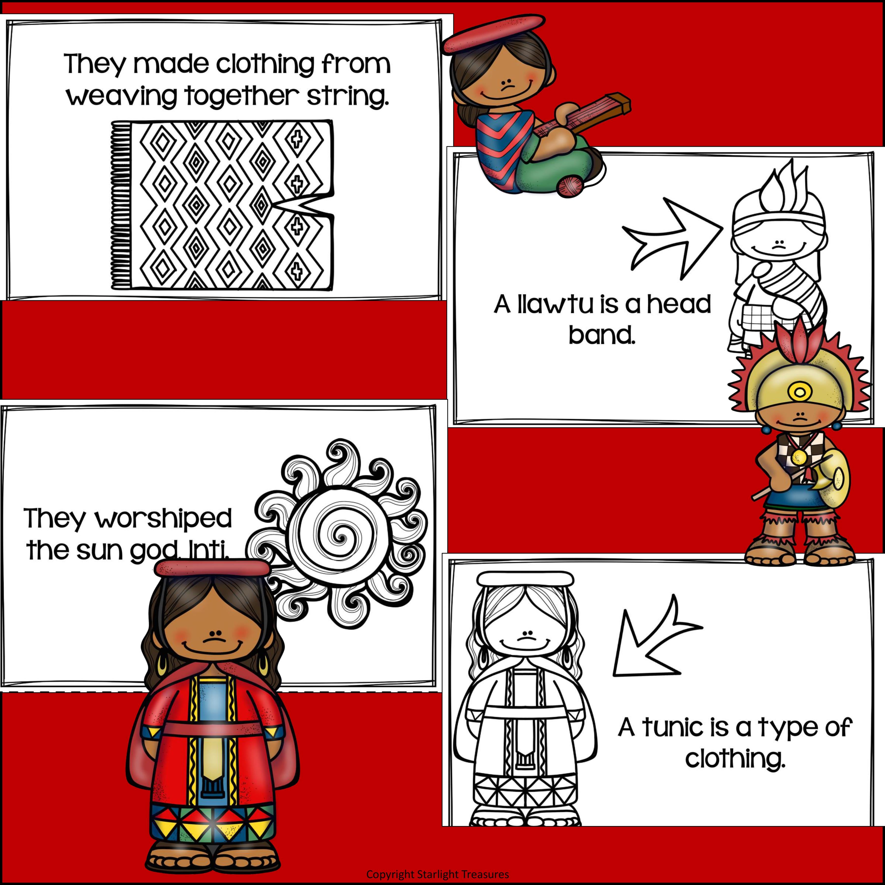 Inca Mini Book for Early Readers