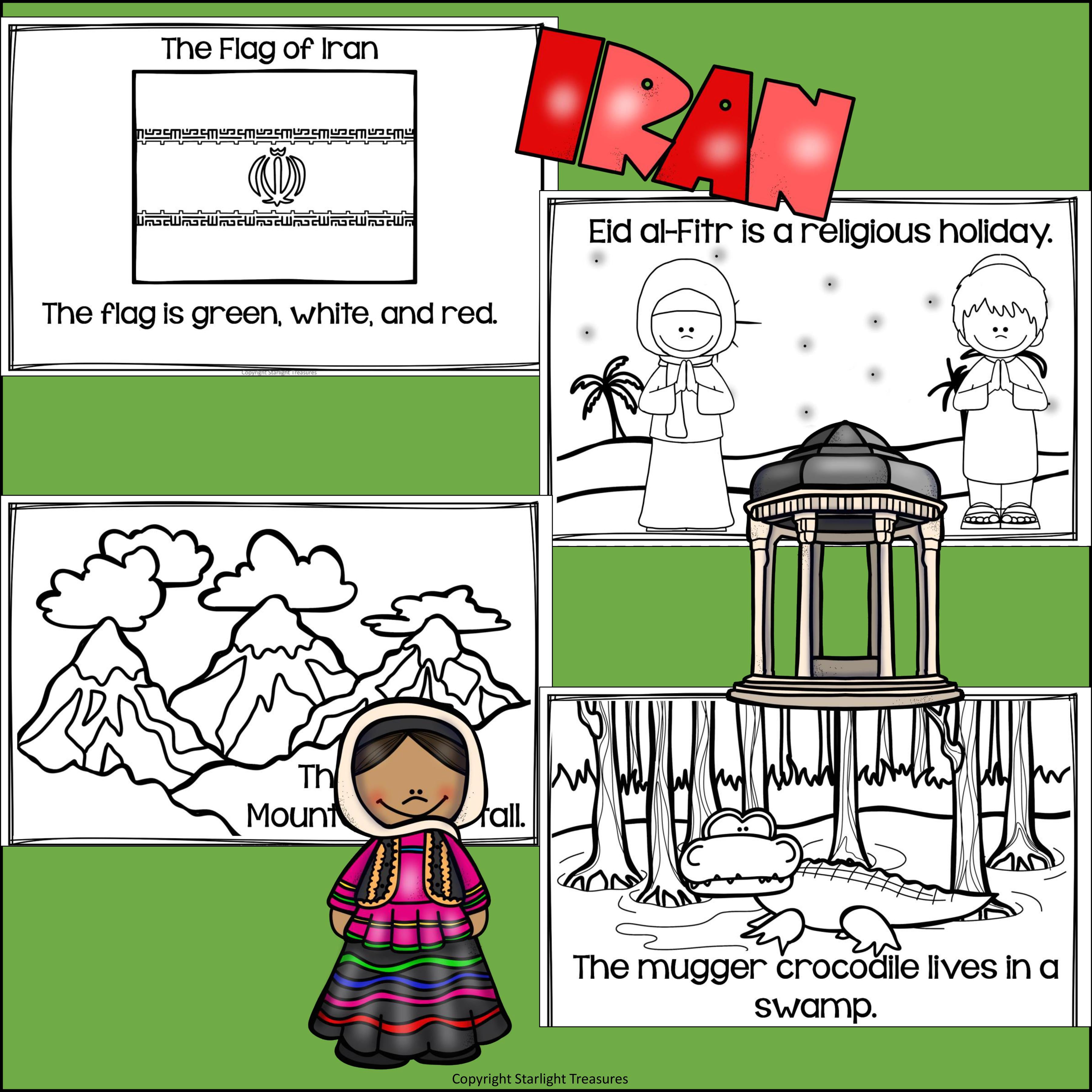 Iran Mini Book for Early Readers - A Country Study