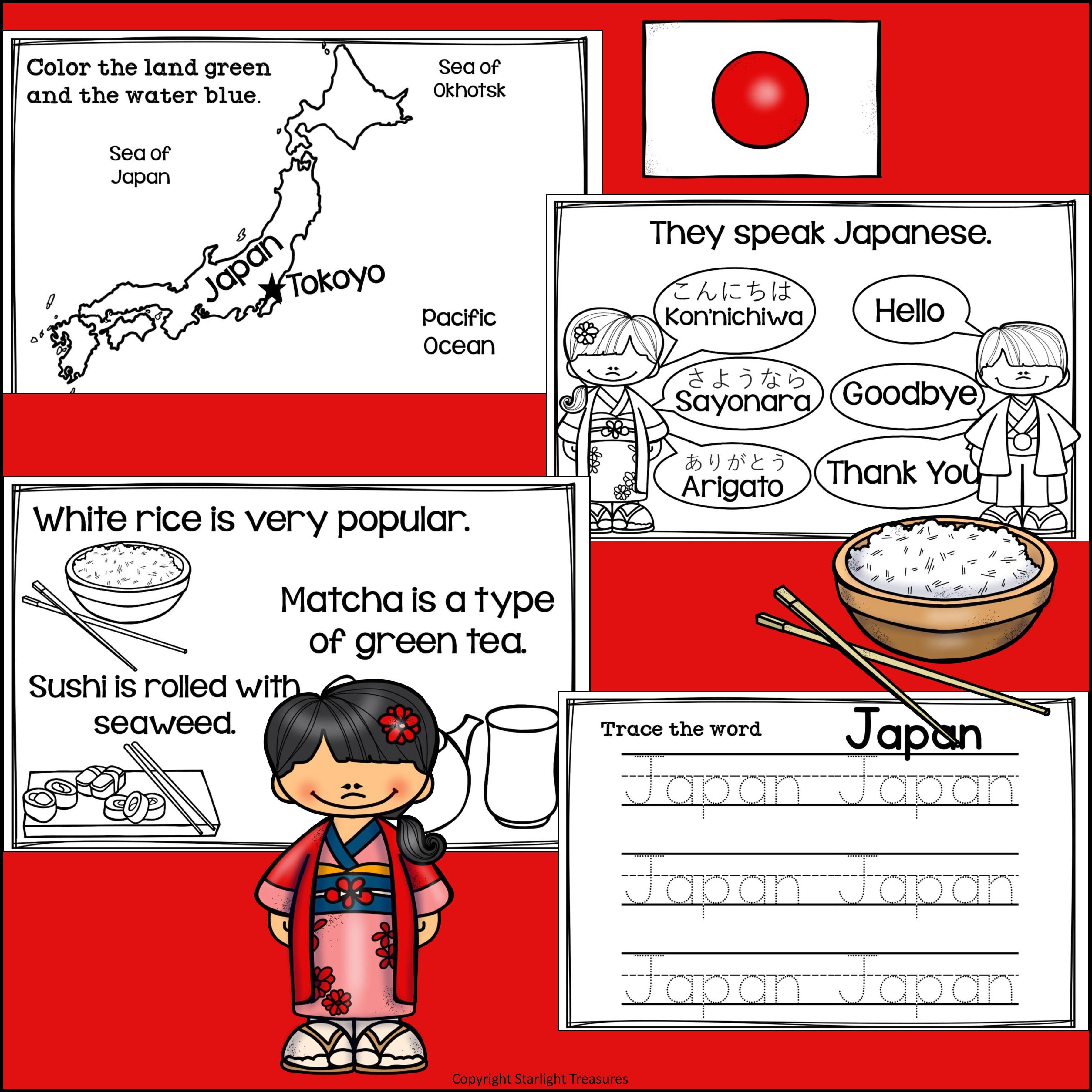 Japan Mini Book for Early Readers - A Country Study