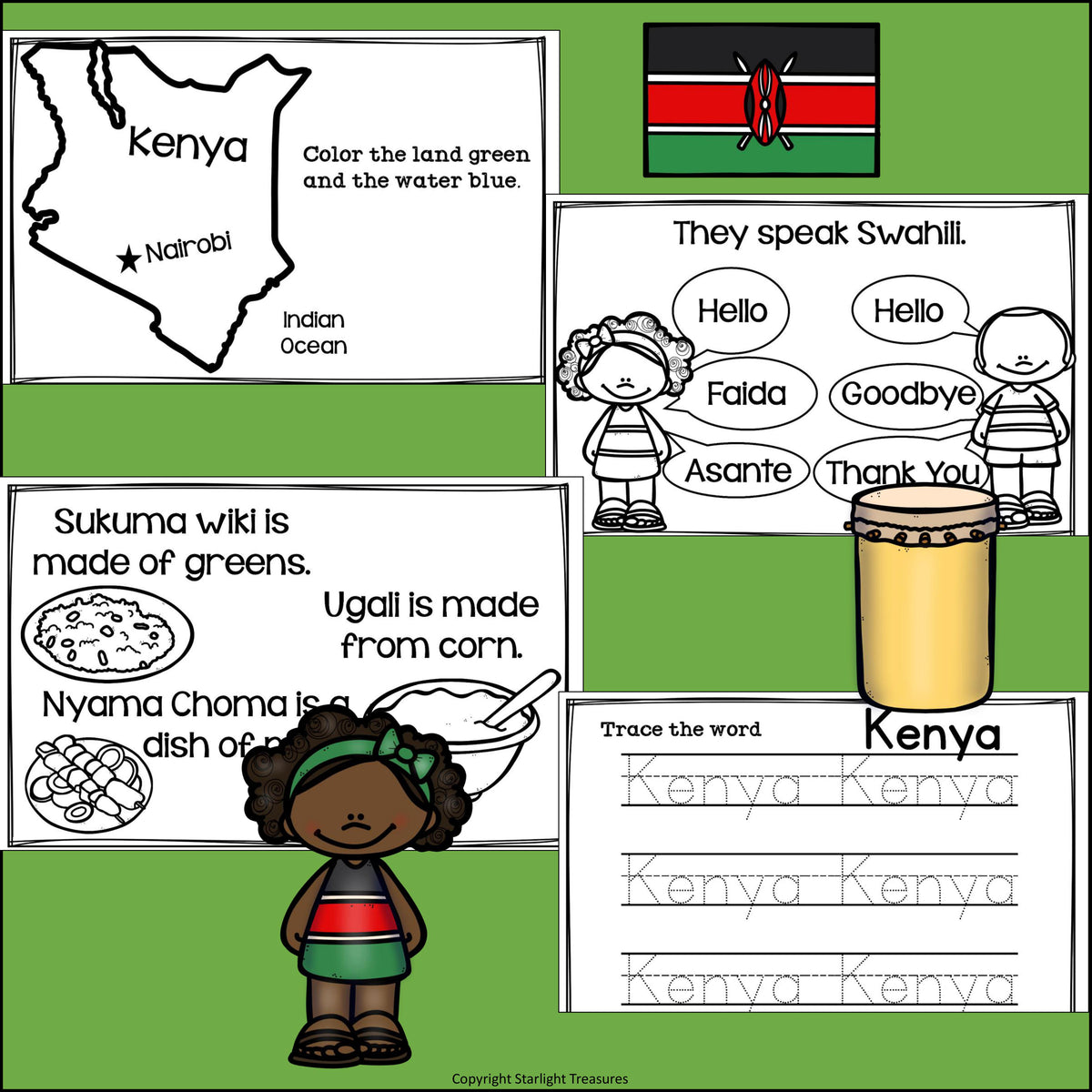 Kenya Mini Book for Early Readers - A Country Study – Starlight ...