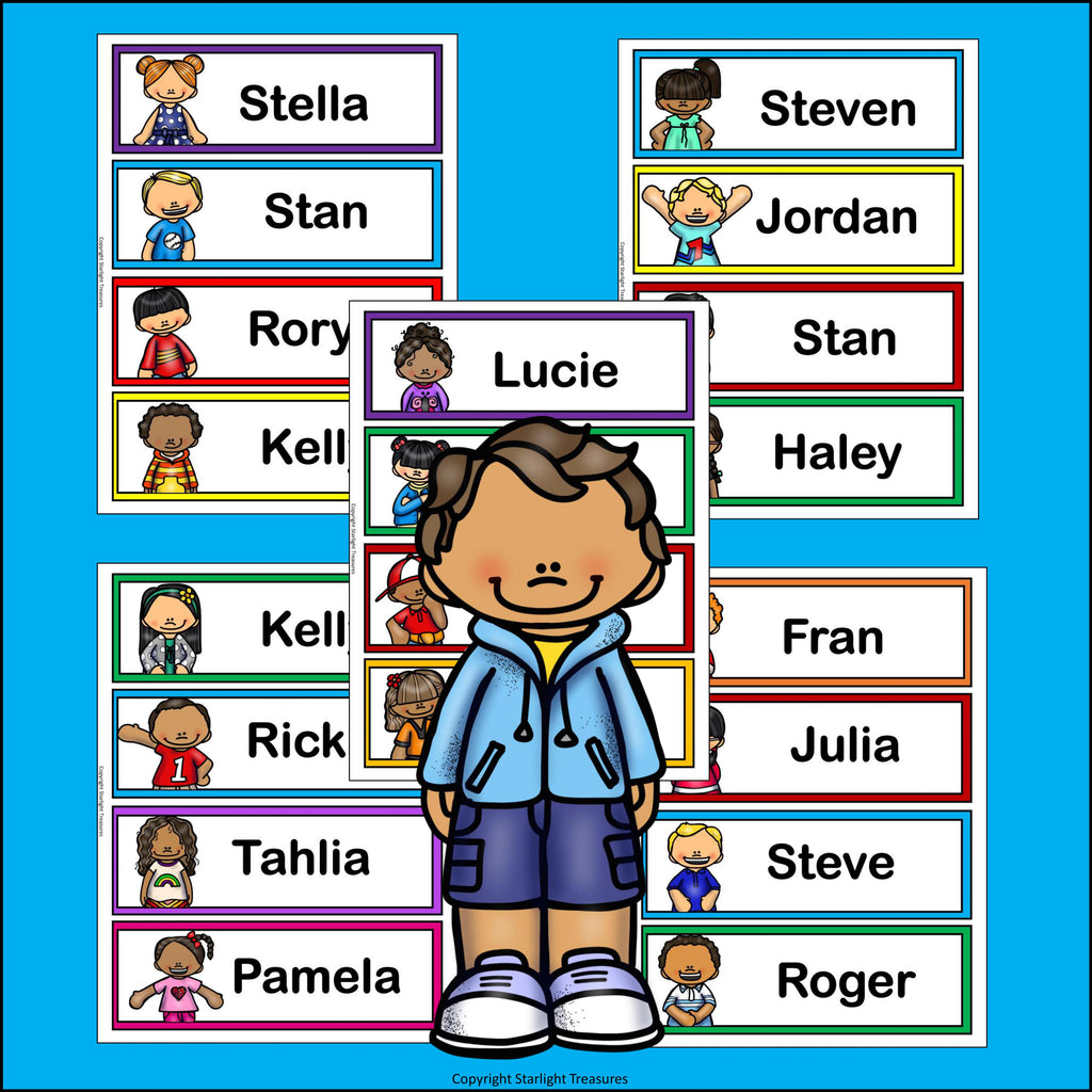 Kids Name Tags - Editable