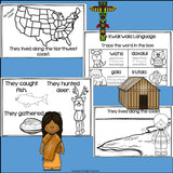 Kwakiutl Tribe Mini Book for Early Readers - Native American Activities