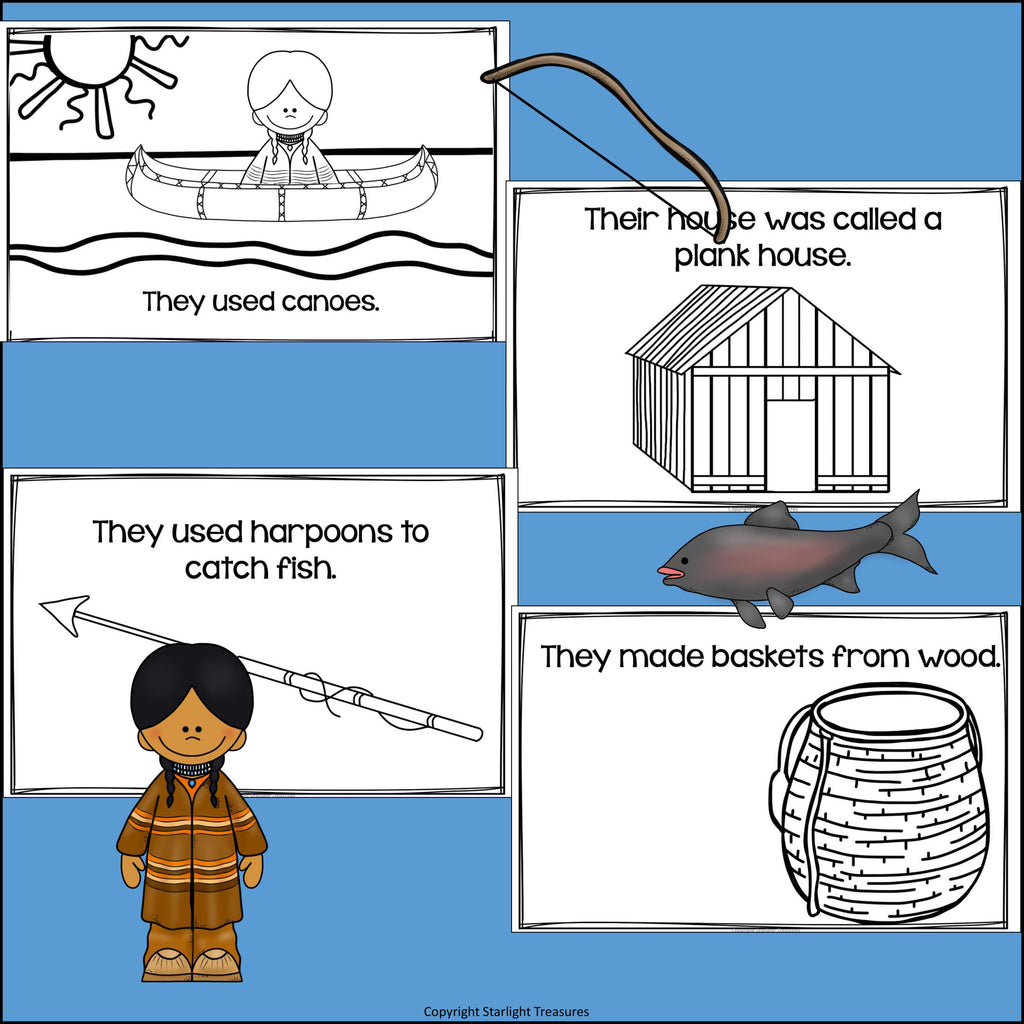 Kwakiutl Tribe Mini Book for Early Readers - Native American Activities