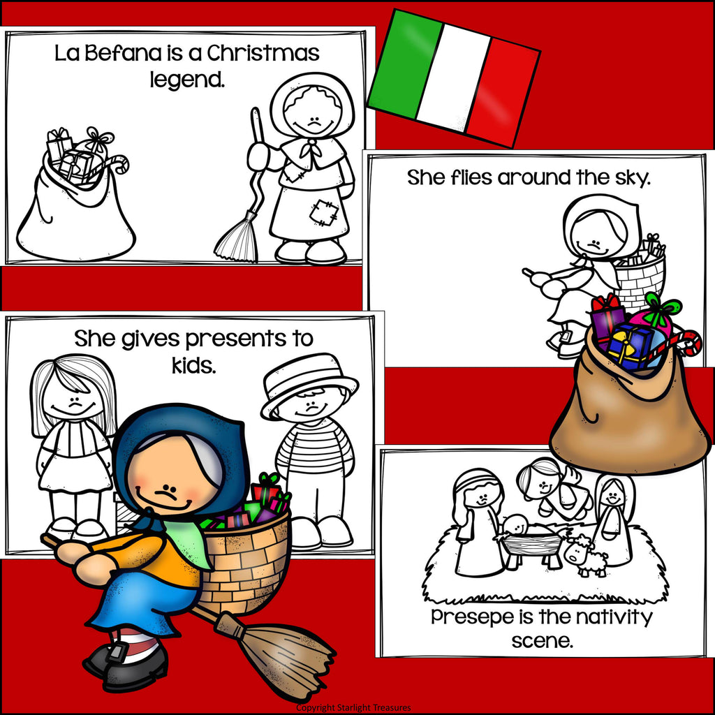 Christmas in Italy: La Befana Mini Book for Early Readers