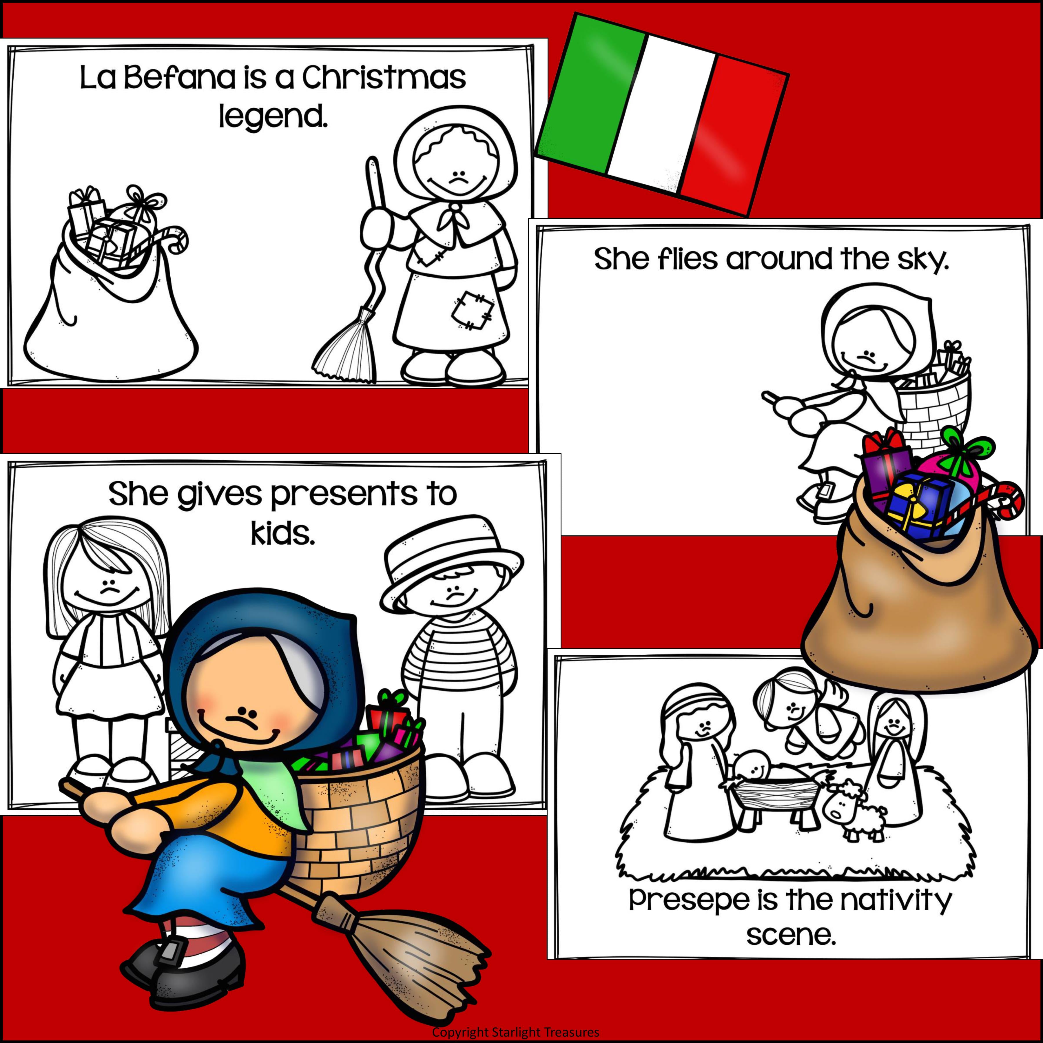 Christmas in Italy: La Befana Mini Book for Early Readers