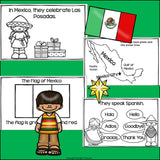 Christmas in Mexico: Las Posadas Mini Book for Early Readers