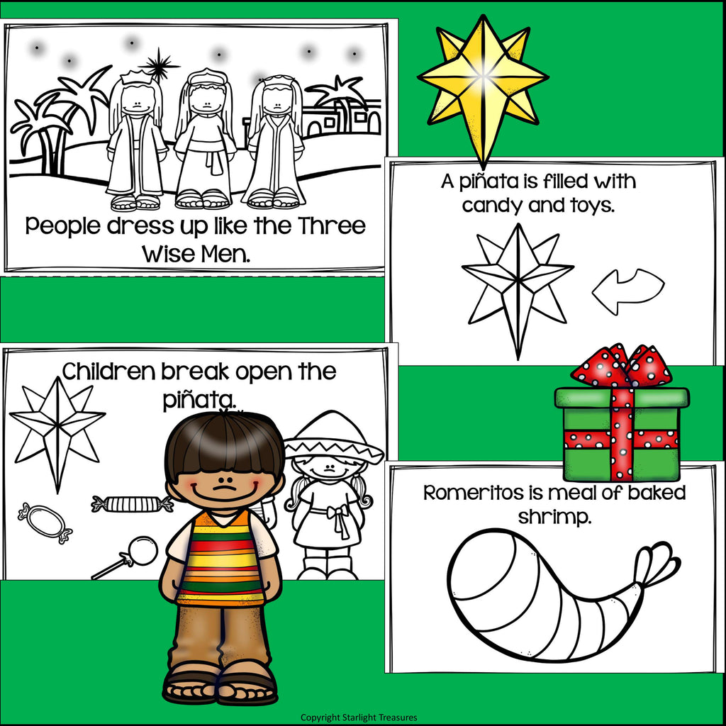 Christmas in Mexico: Las Posadas Mini Book for Early Readers