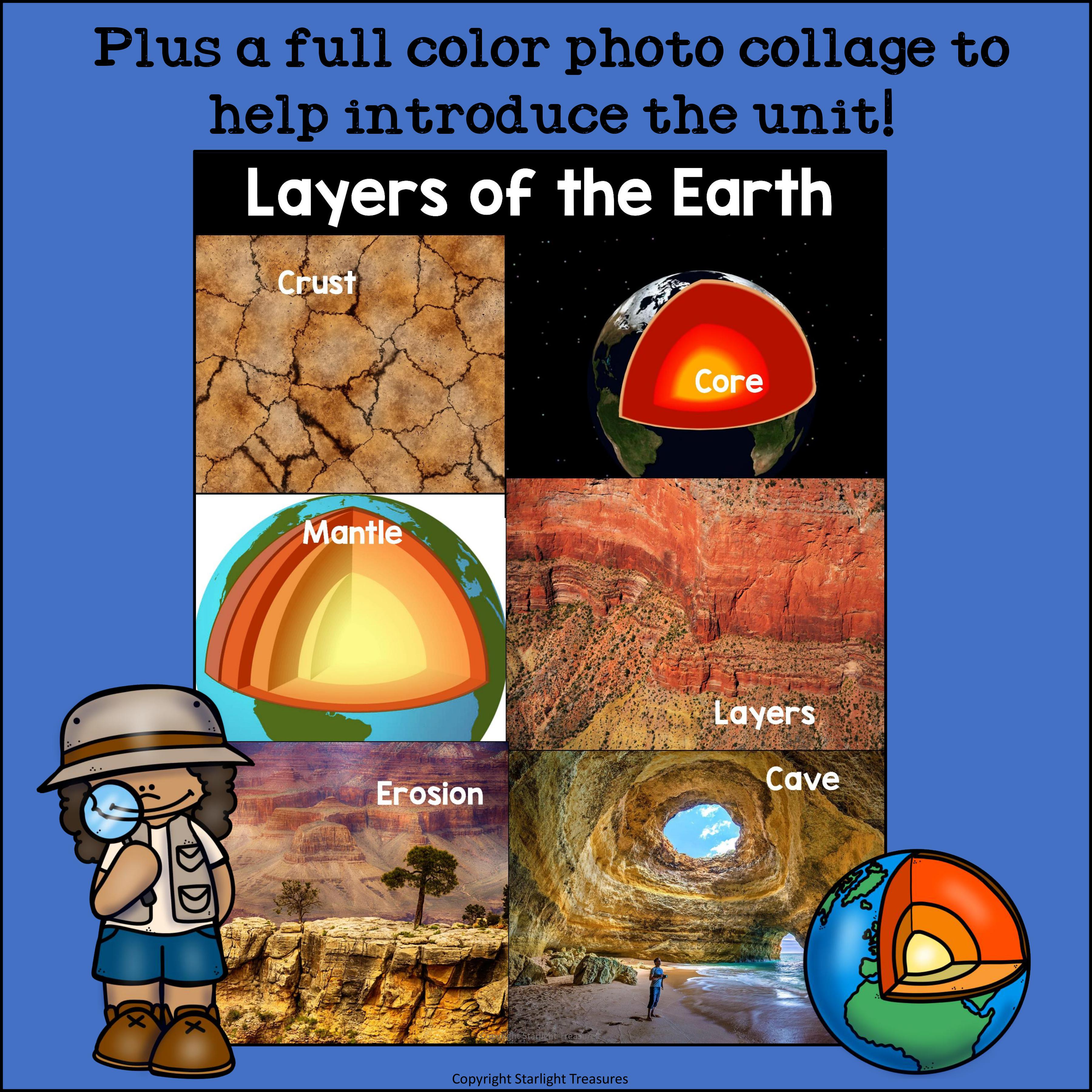Layers of the Earth Mini Book for Early Readers: Geology