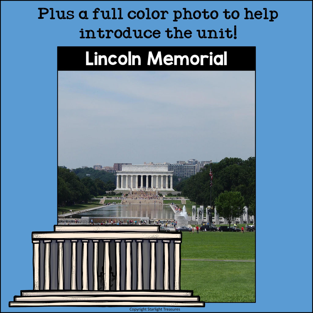 Lincoln Memorial Mini Book for Early Readers: American Symbols