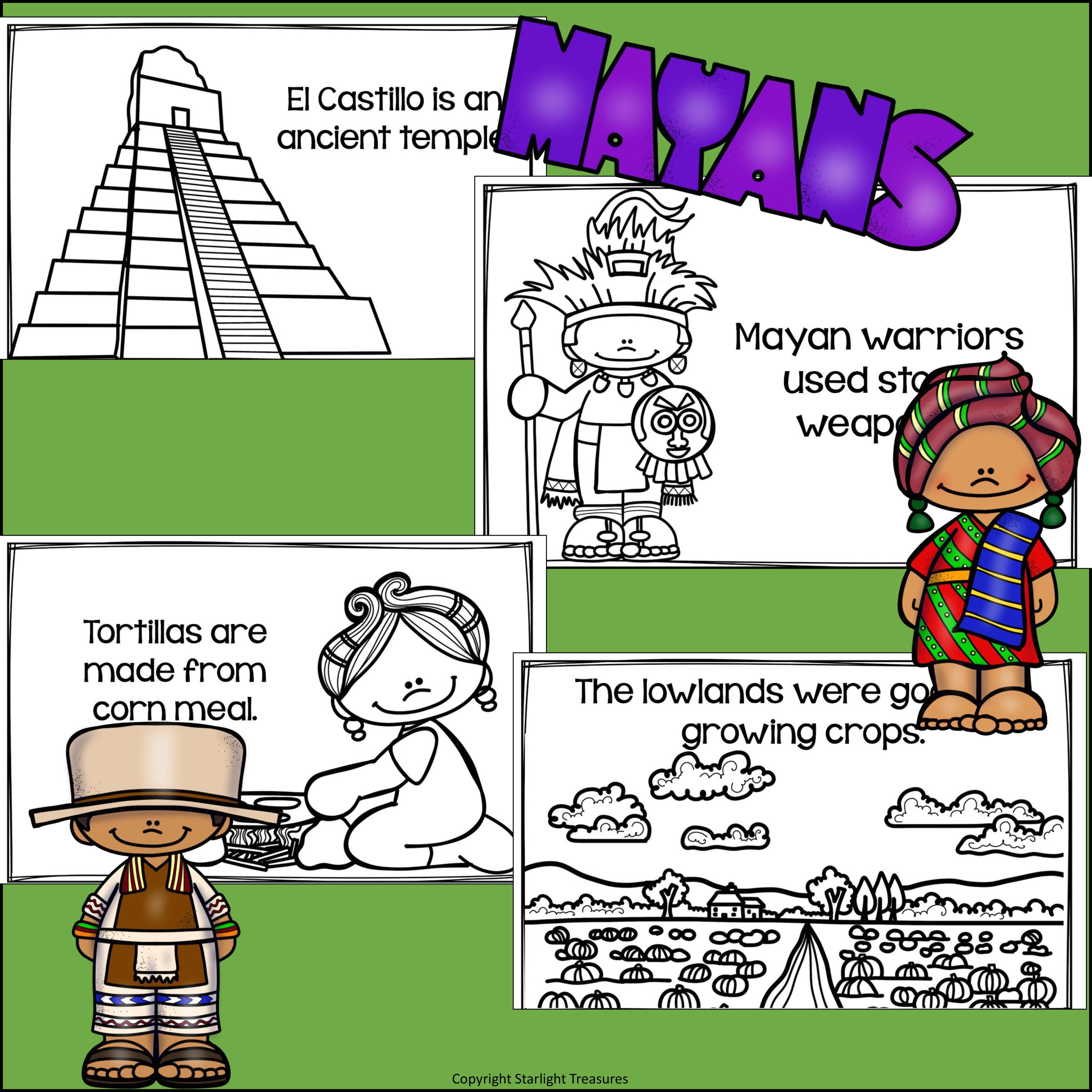 Mayan Mini Book for Early Readers