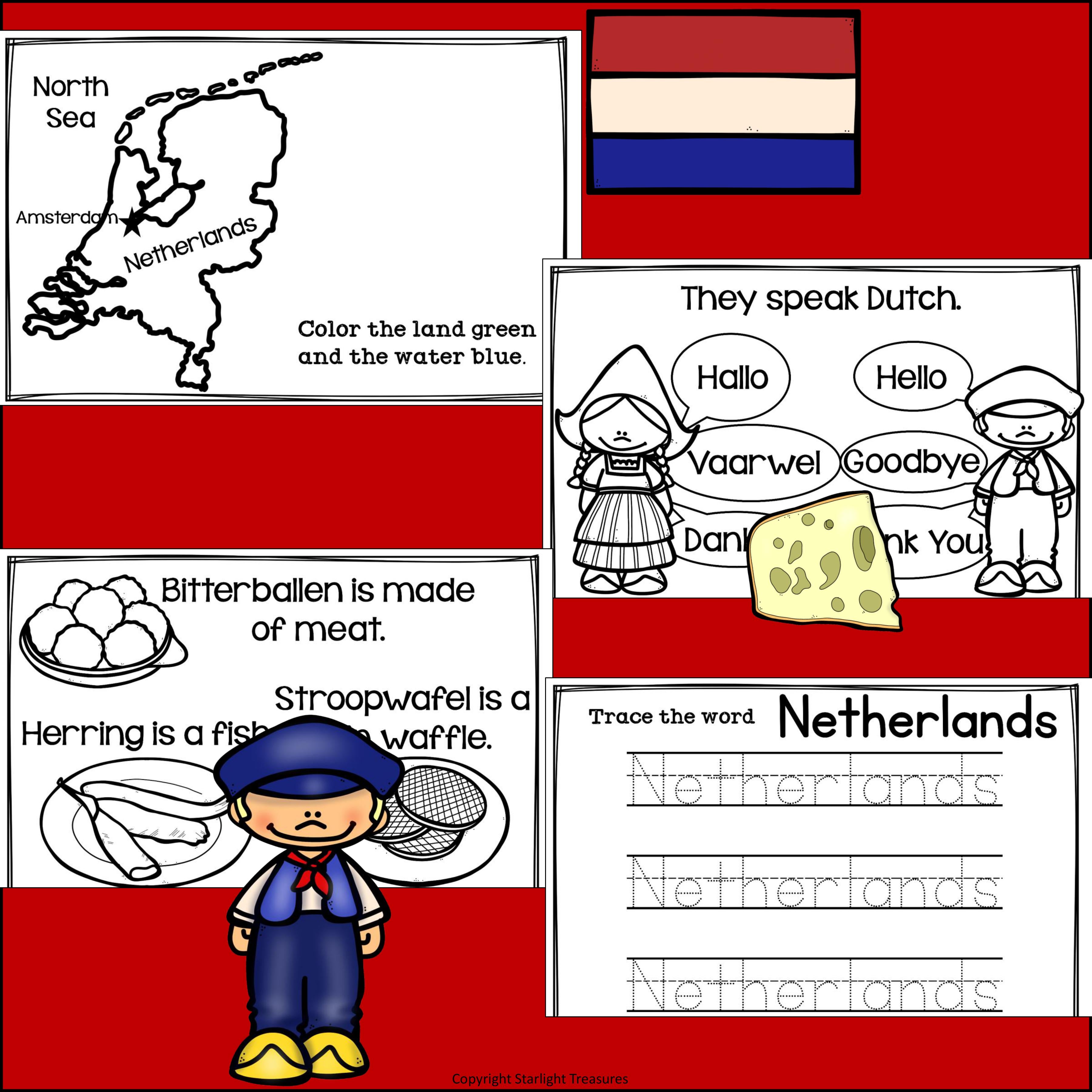 The Netherlands Mini Book for Early Readers - A Country Study