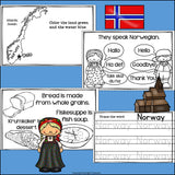 Norway Mini Book for Early Readers - A Country Study
