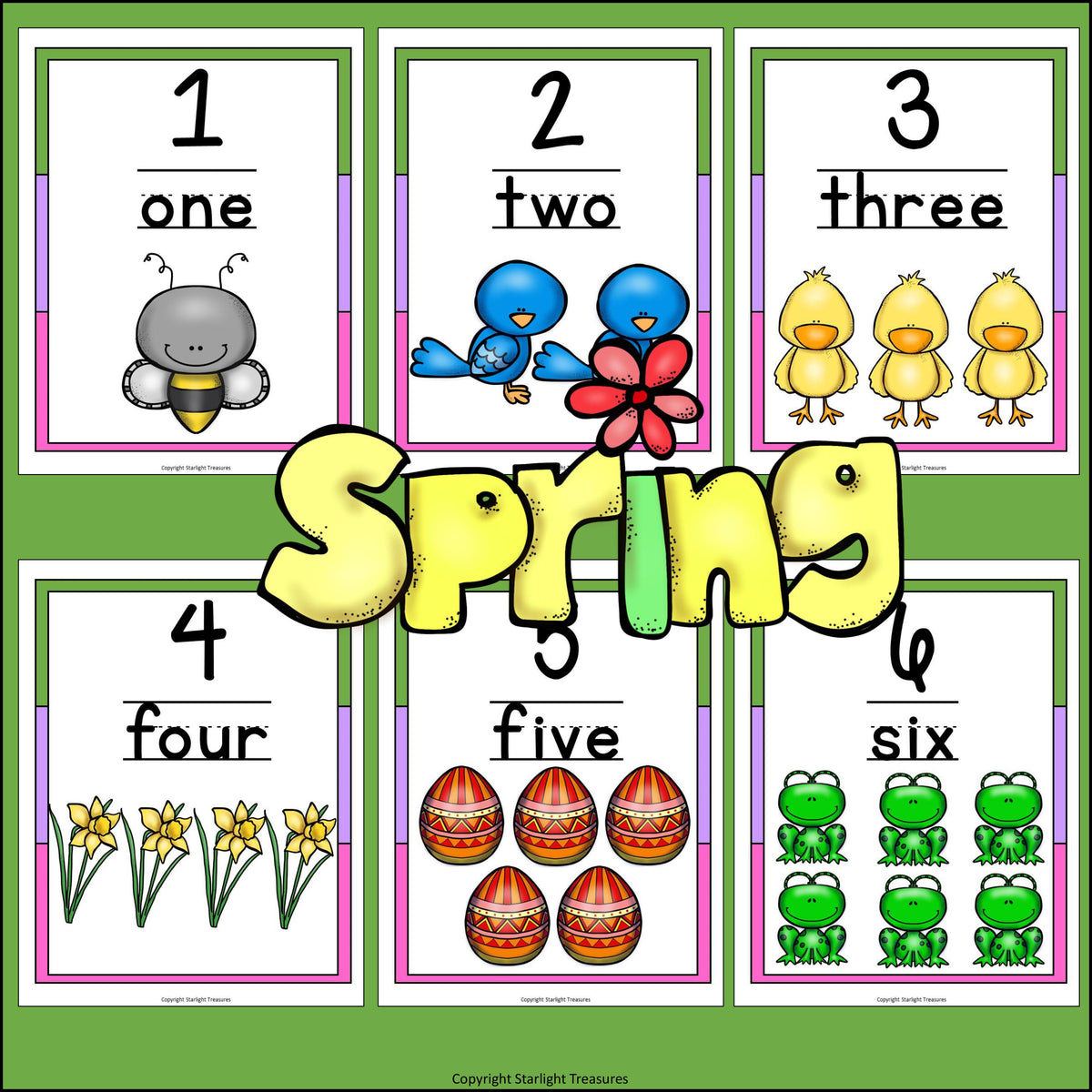 Number Wall Spring Theme: 0-20 – Starlight Treasures LLC
