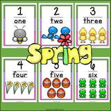 Number Wall Spring Theme: 0-20