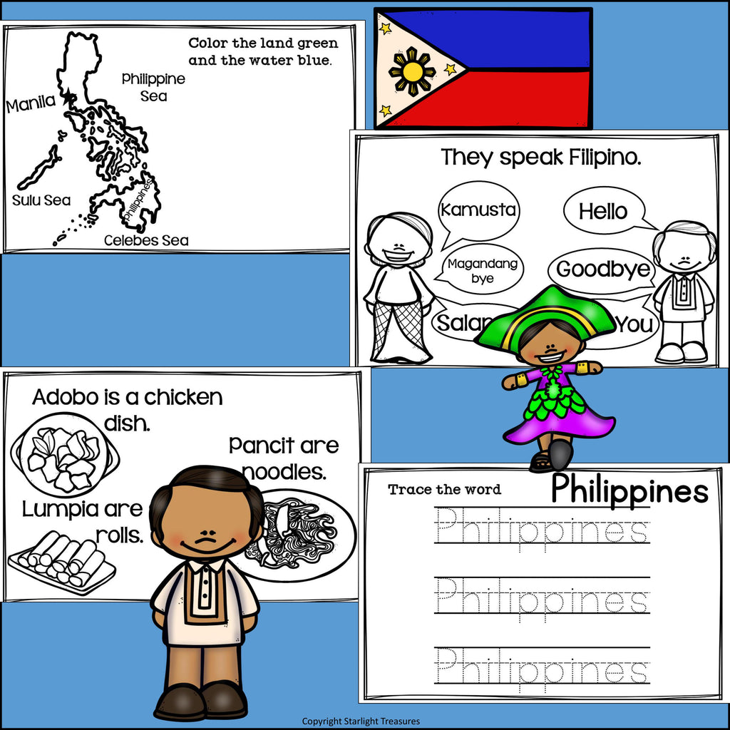 Philippines Mini Book for Early Readers - A Country Study