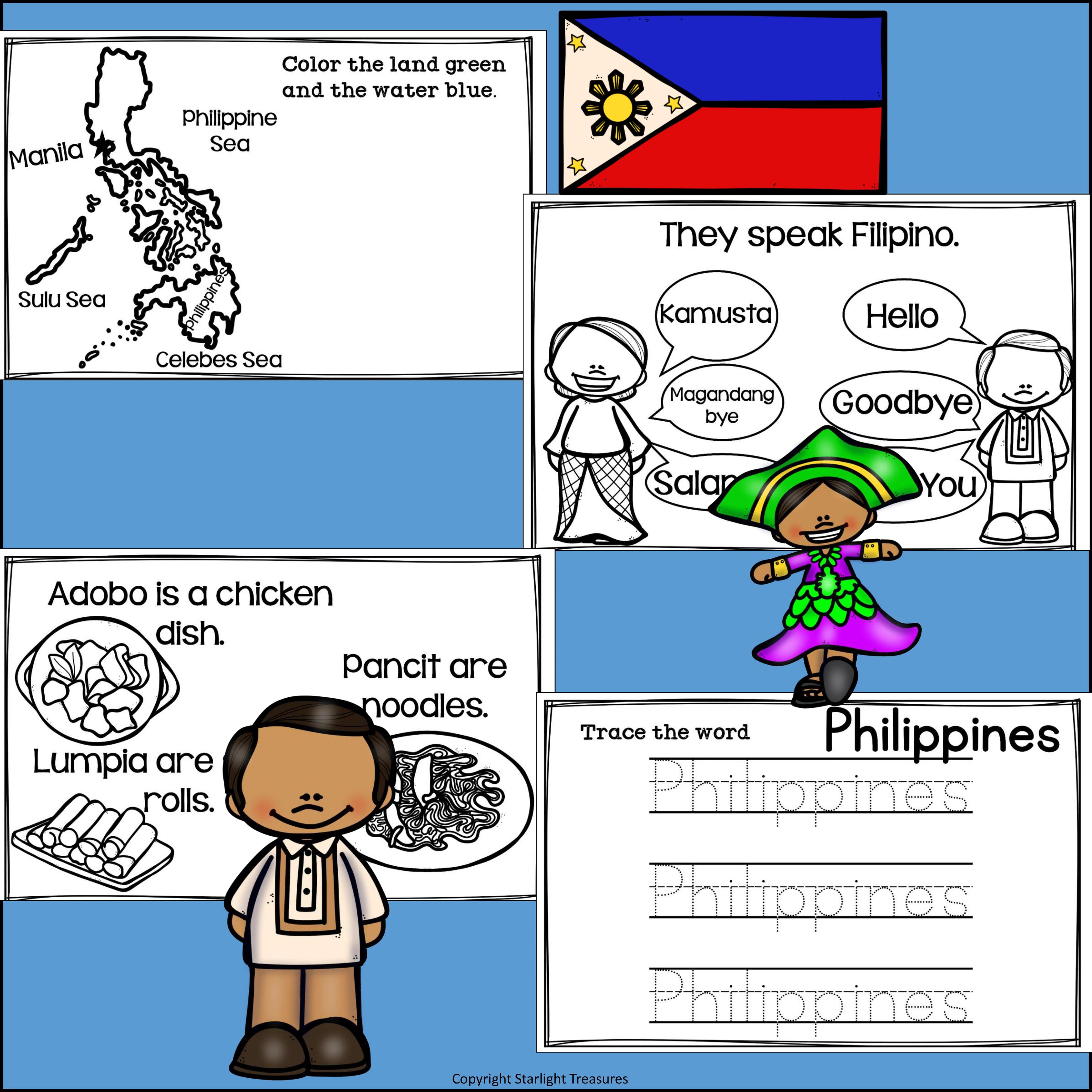 Philippines Mini Book for Early Readers - A Country Study