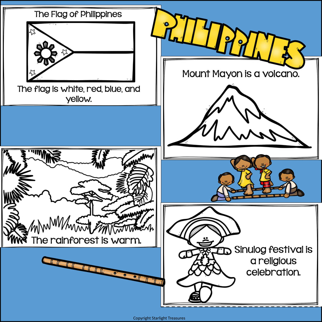 Philippines Mini Book for Early Readers - A Country Study