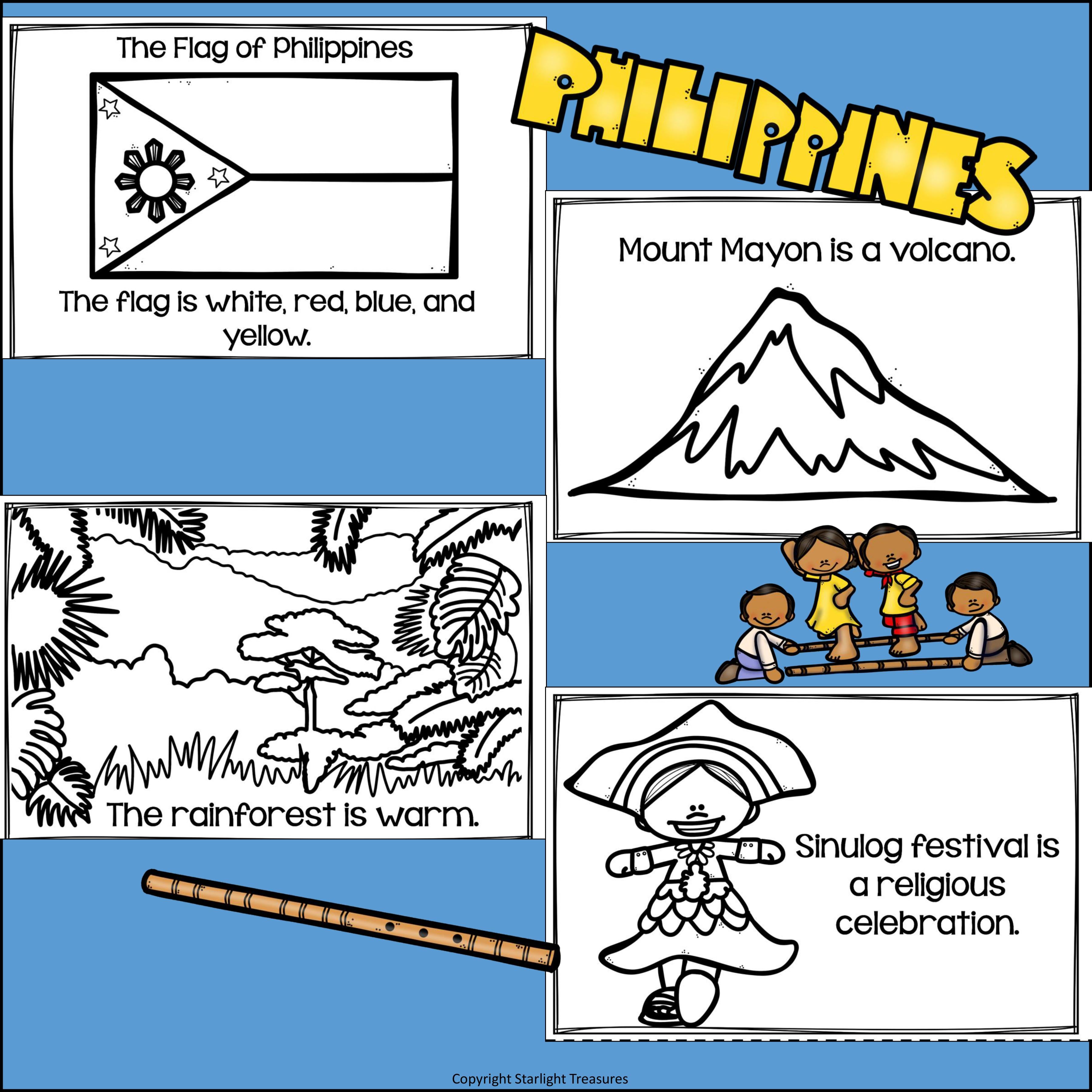 Philippines Mini Book for Early Readers - A Country Study